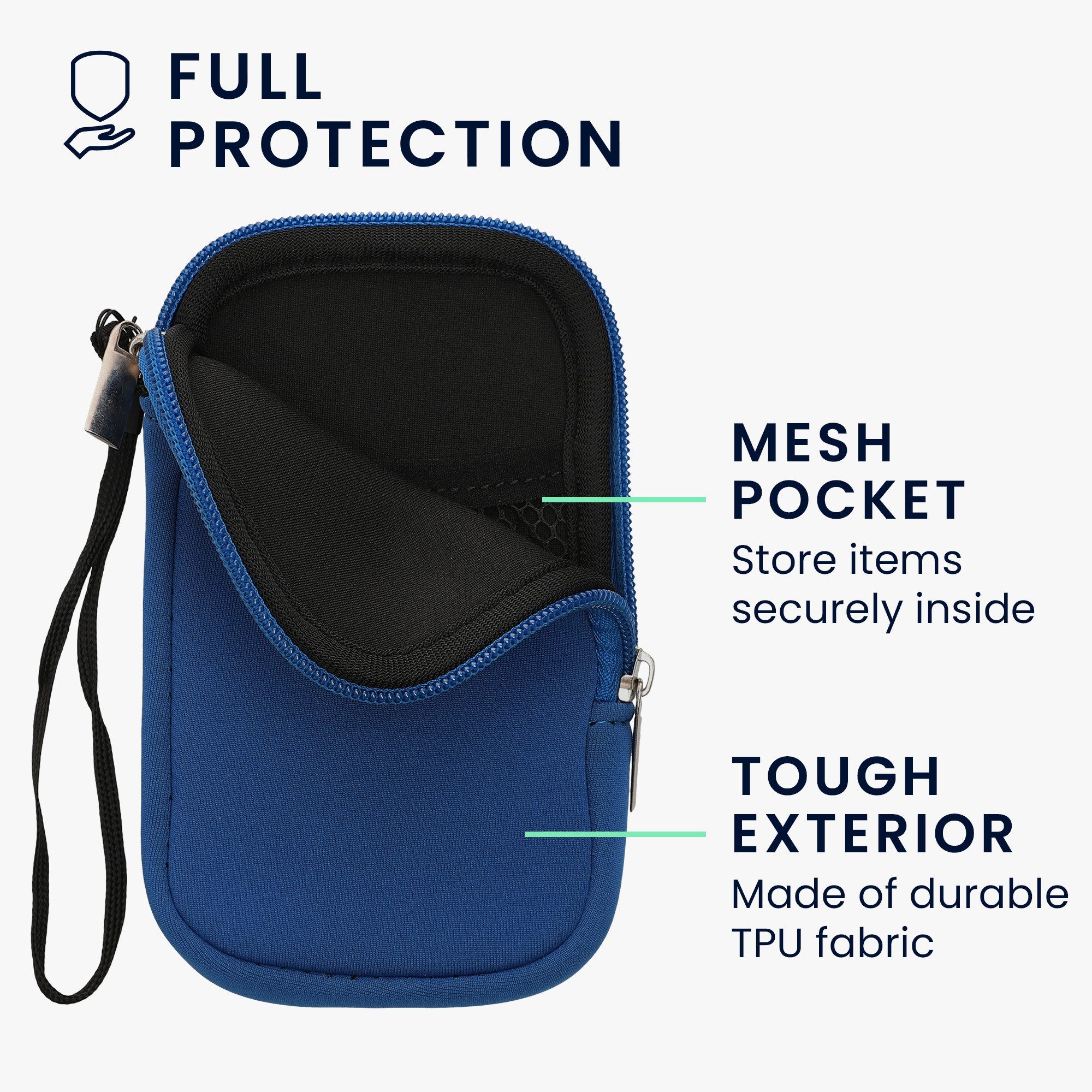 kwmobile Handytasche Handytasche für Smartphones L - 6,5" (1-tlg), Neopren Handy Hülle - Handy Tasche Sleeve Pouch