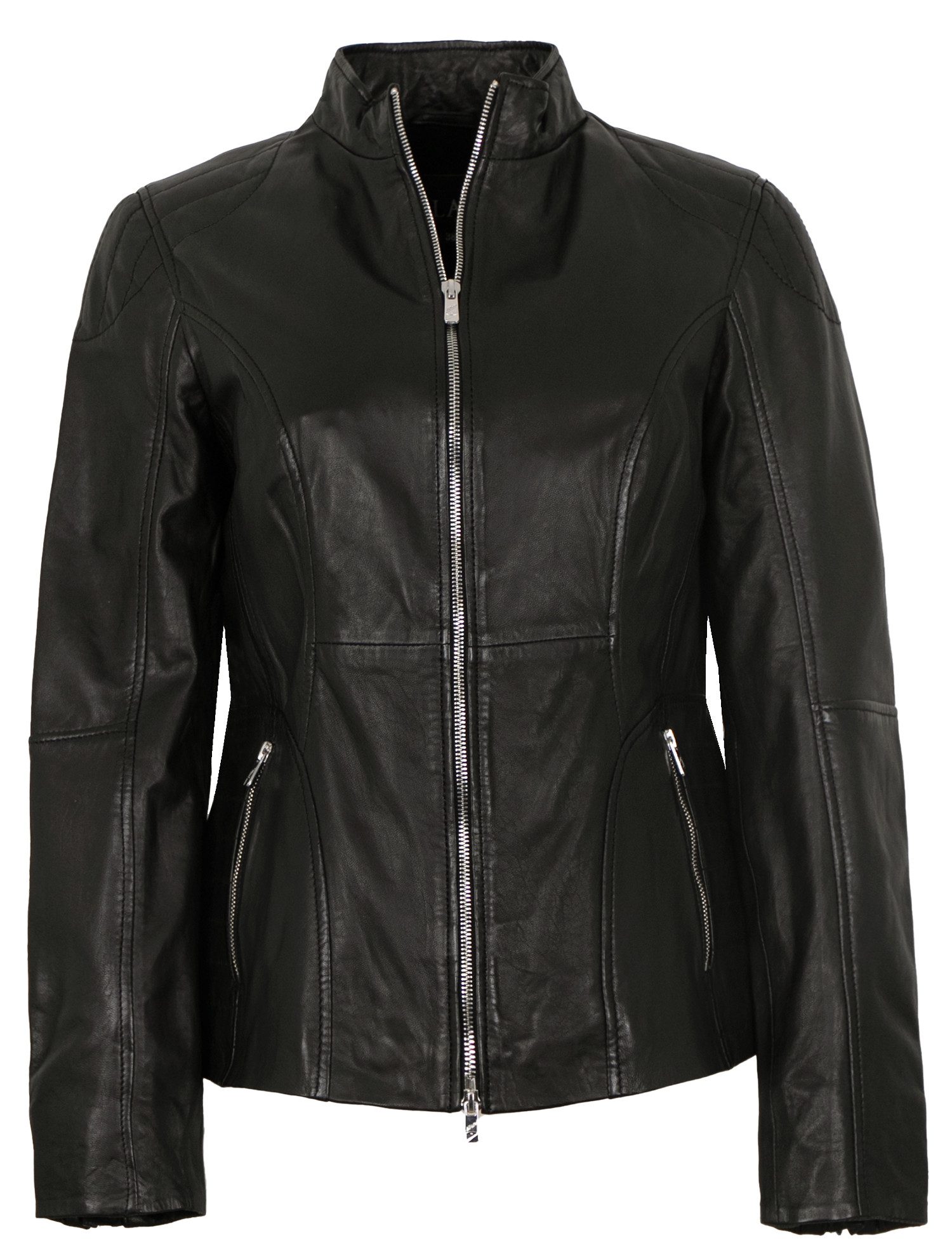 Jilani Lederjacke Zinnia Jilani - Damen Lederjacke Lammnappa schwarz günstig online kaufen