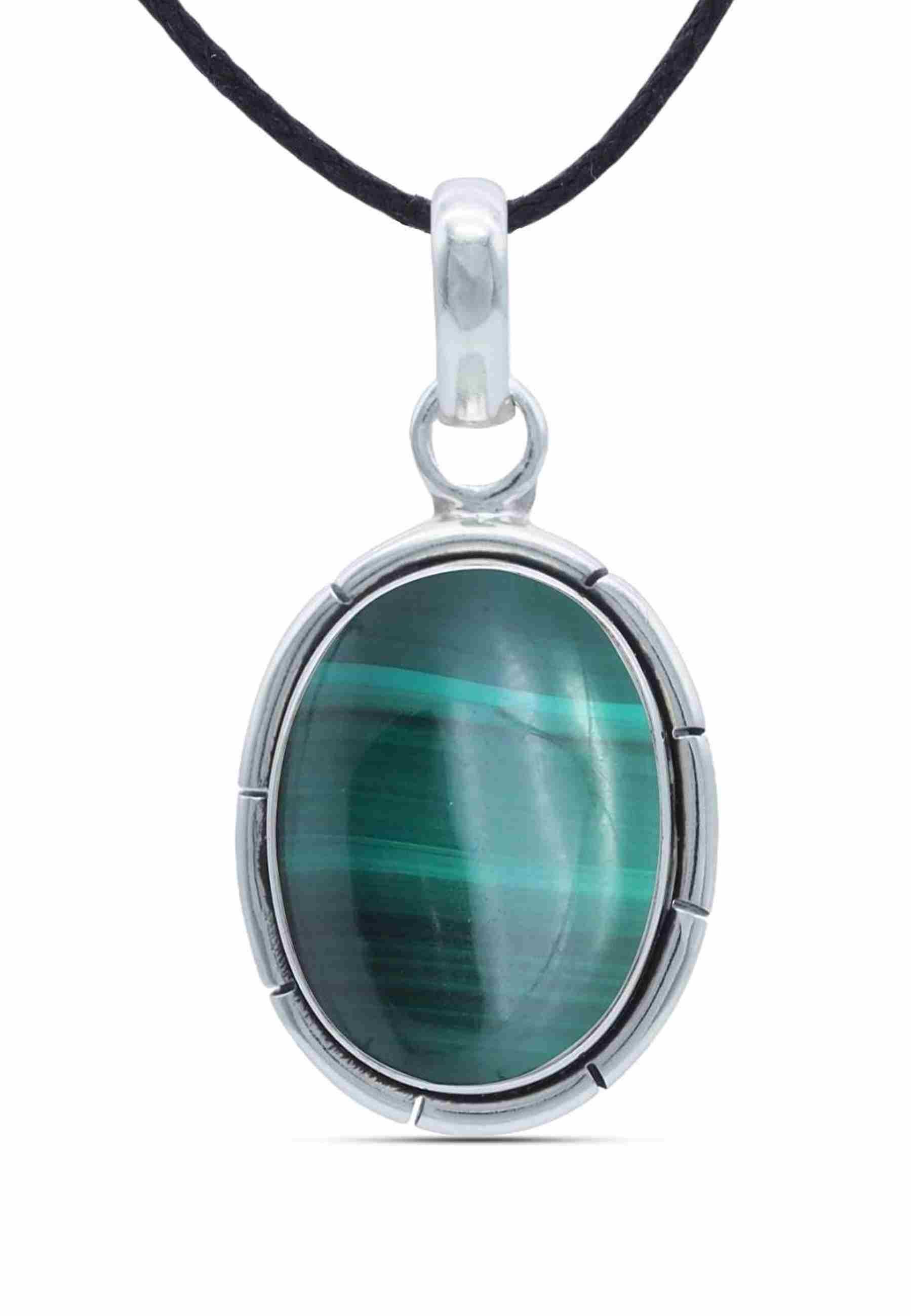 mantraroma Kettenanhänger DAMIRA aus 925 Silber mit Malachit (Kettenanhänge günstig online kaufen