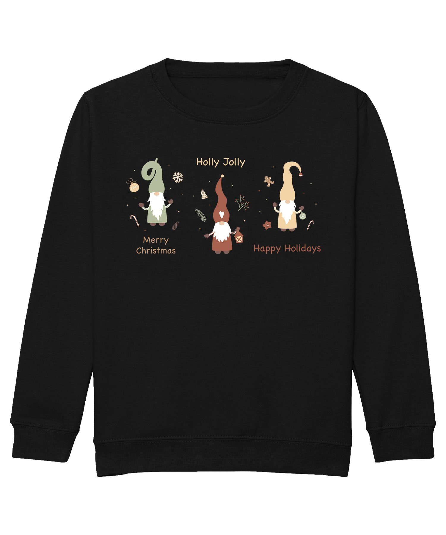 Formatee (1-tlg) Schwedische Sweatshirt Pullover Quattro Sweatshir Zwerge Kinder Gnome Weihnachten Vintage