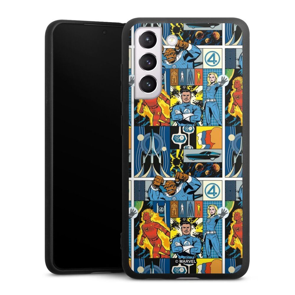 DeinDesign Handyhülle Marvel The Fantastic Four Offizielles Lizenzprodukt, Samsung Galaxy S21 FE 5G Silikon Hülle Premium Case Handy Schutzhülle