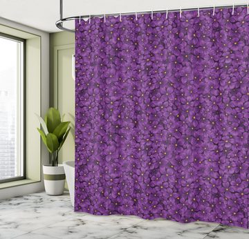 Abakuhaus Duschvorhang Moderner Digitaldruck mit 12 Haken auf Stoff Wasser Resistent Breite 175 cm, Höhe 180 cm, Blumen Blooming Lilac Zusammensetzung