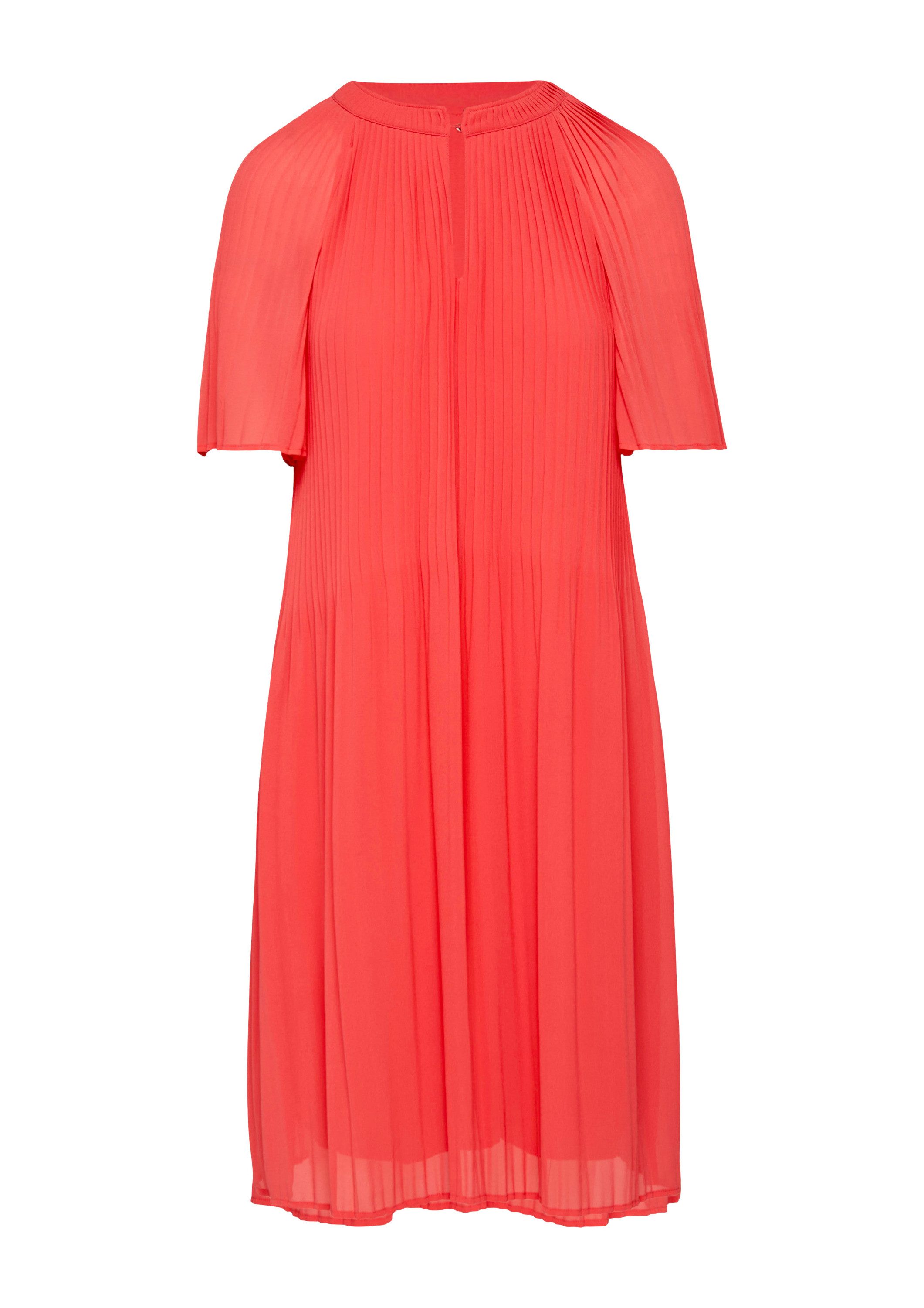 comma Minikleid Kleid Chiffon-Kleid mit Plisseefalten günstig online kaufen
