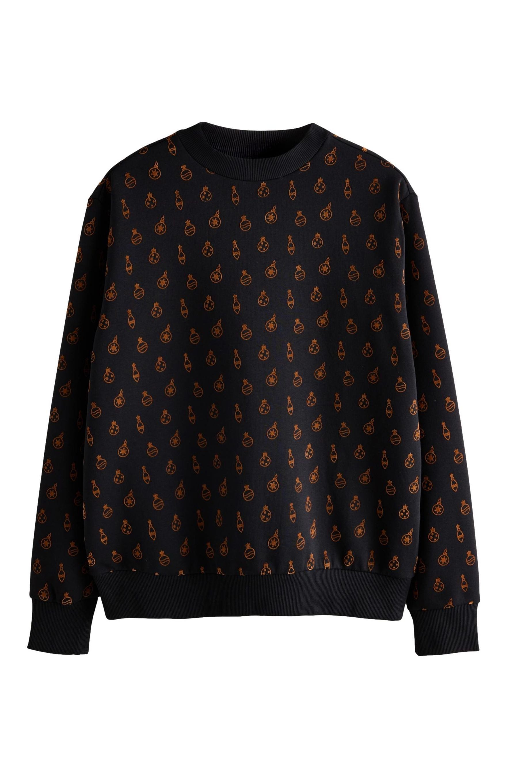 Next Sweater Rundhals-Sweatshirt mit weihnachtlichem Muster (1-tlg) günstig online kaufen