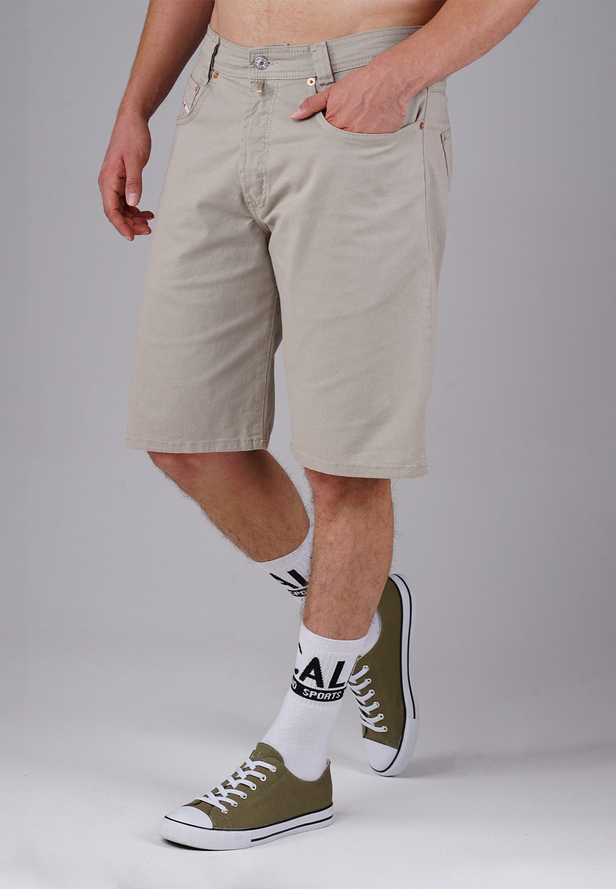 PICALDI Jeans Shorts Gabardine Sum (1-tlg) Clean-Look
