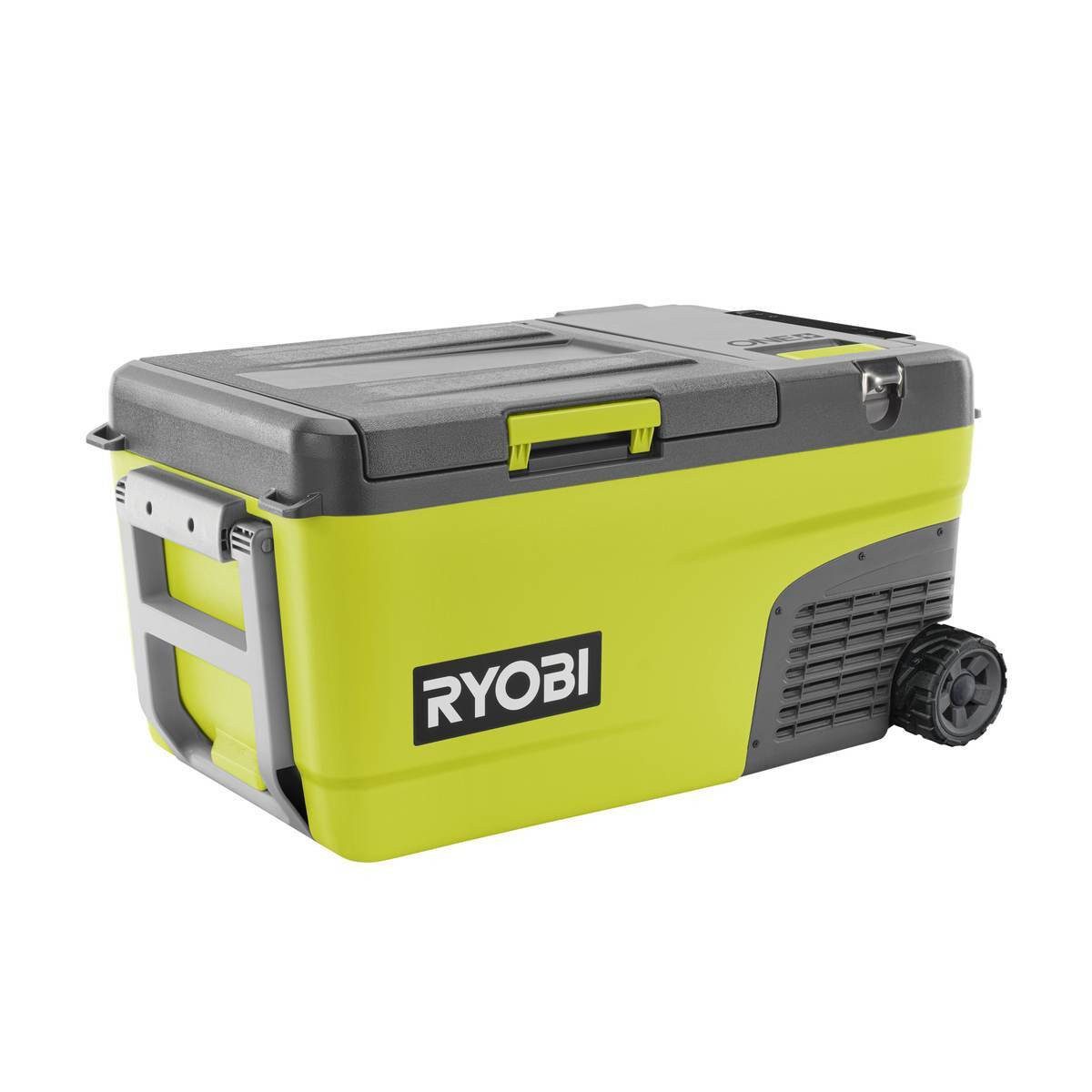 Ryobi Kühlbox 18V ONE+ Akku Hybrid Kühlbox mit Gefrierfunktion, inkl 12V KFZ-Adapter, 23 l