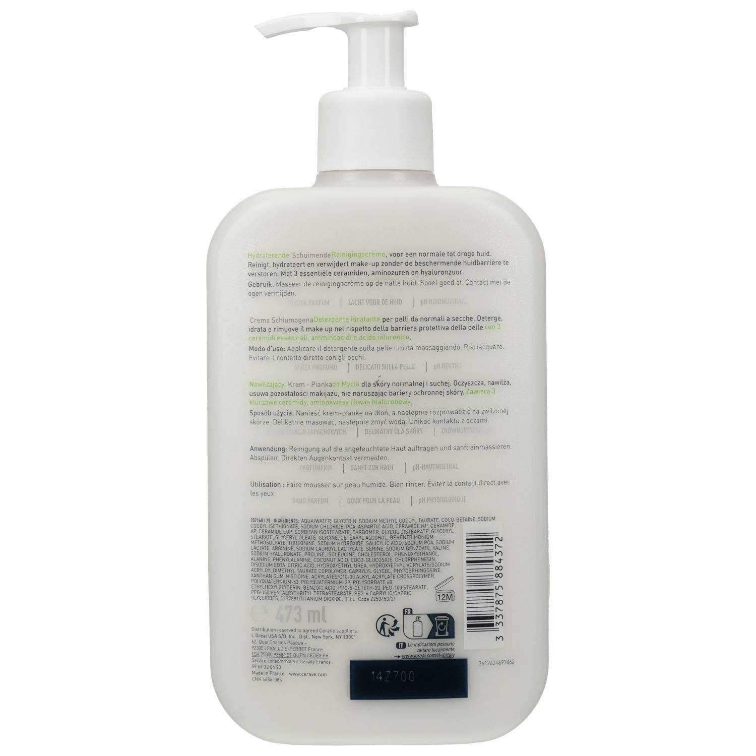 Cerave Hautreinigungs-Set CERAVE Creme-zu-Schaum Reinigung 473ml PZN 18909917