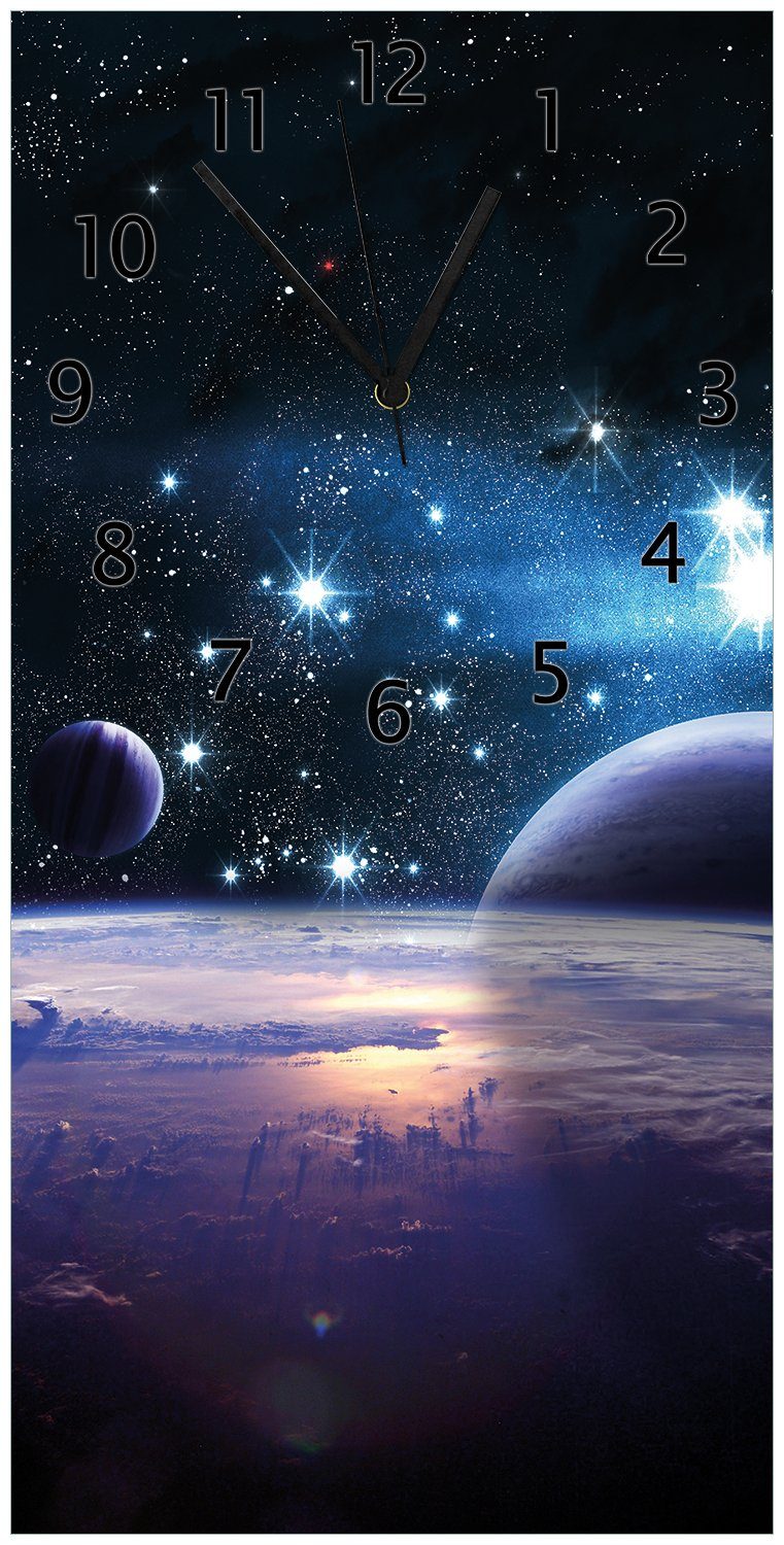 Wallario Wanduhr Planeten im Weltall (Uhr günstig online kaufen