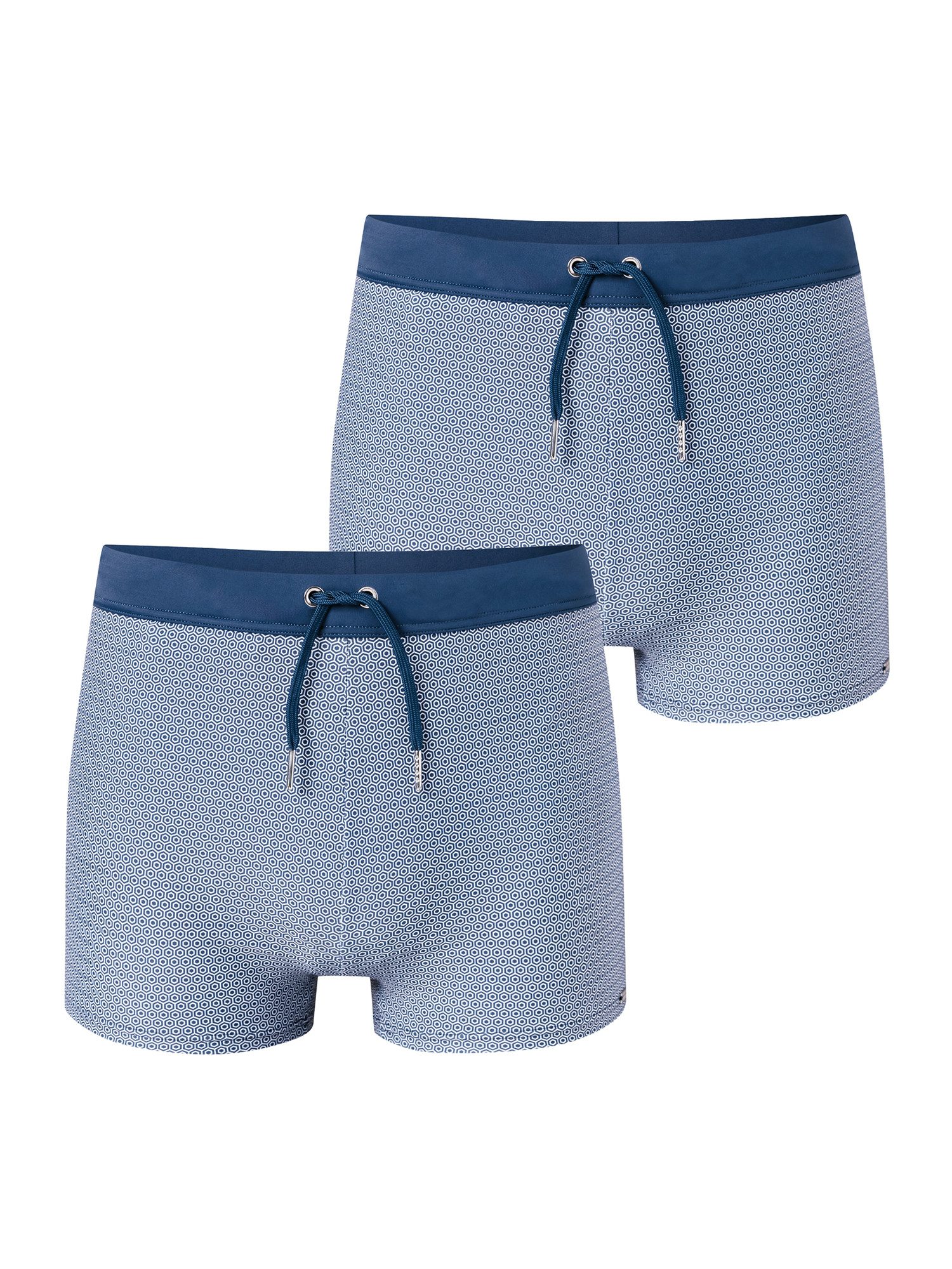 Schiesser Boxer-Badehose Ocean Swim (2-St) Badeboxer, Schwimmshorts Boxer, Badeshorts