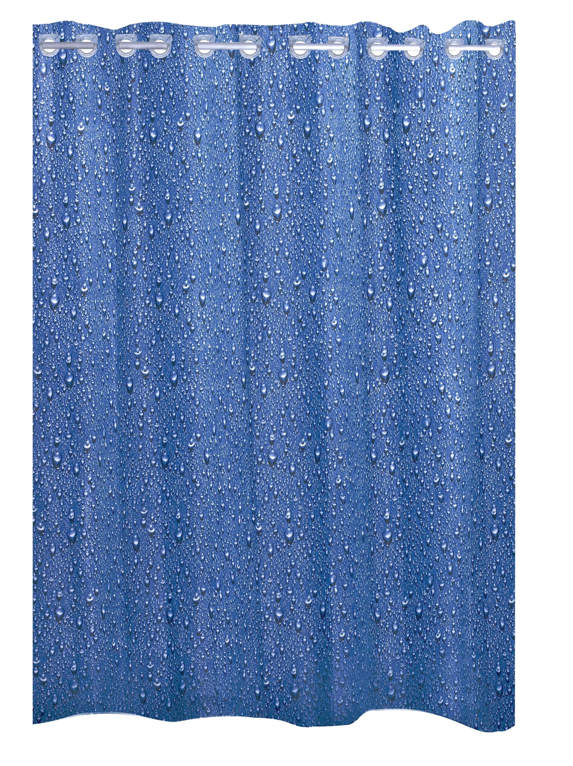 Ridder Duschvorhang Drops blau Breite 180 cm