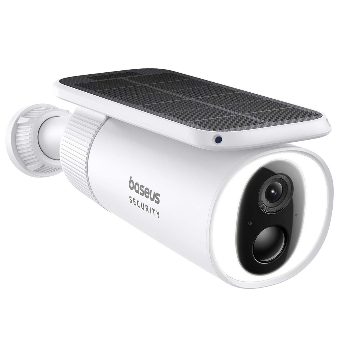 Baseus Überwachungskamera Security S1 Outdoor batteriebetriebene WLAN-Überwachungskamera (mit 2K-Auflösung, Solarpanel mit automatischem Nachführsystem, Farbnachtsicht, Wetterfest IP67, 2-Wege-Audio)