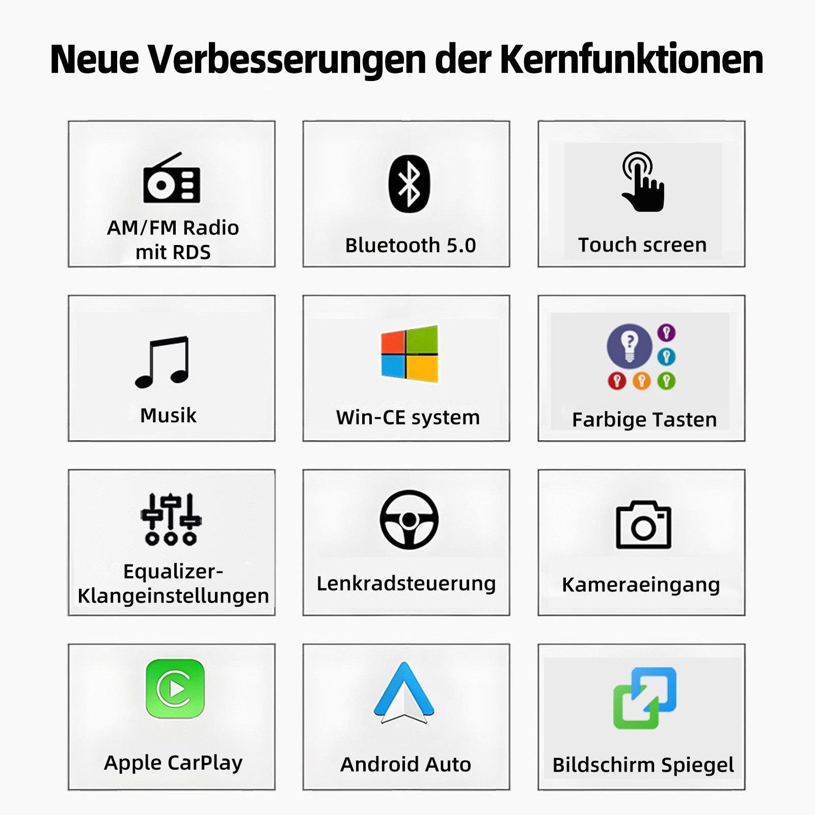 ESSGOO 7'' Android 15 Autoradio für Opel Astra H/Corsa C/D/Vectra C/Zafira h Autoradio (RDS, 4+64GB(optional), DAB (optional), FM, DAB+ (optional), SWC, Apple Carplay Android Auto GPS Navi WIFI BT EQ)