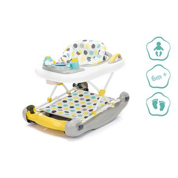 Fillikid Lauflernhilfe Fillikid Lauflerngerät Punkte gelb/grau, Lauflernhilfe Babywalker Spiel- und Lauflernwagen