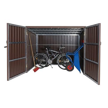 MCW Fahrradbox MCW-J29 (1 St), Abschließbare Türen, Maximale Schneelast des Daches: 100kg/m²