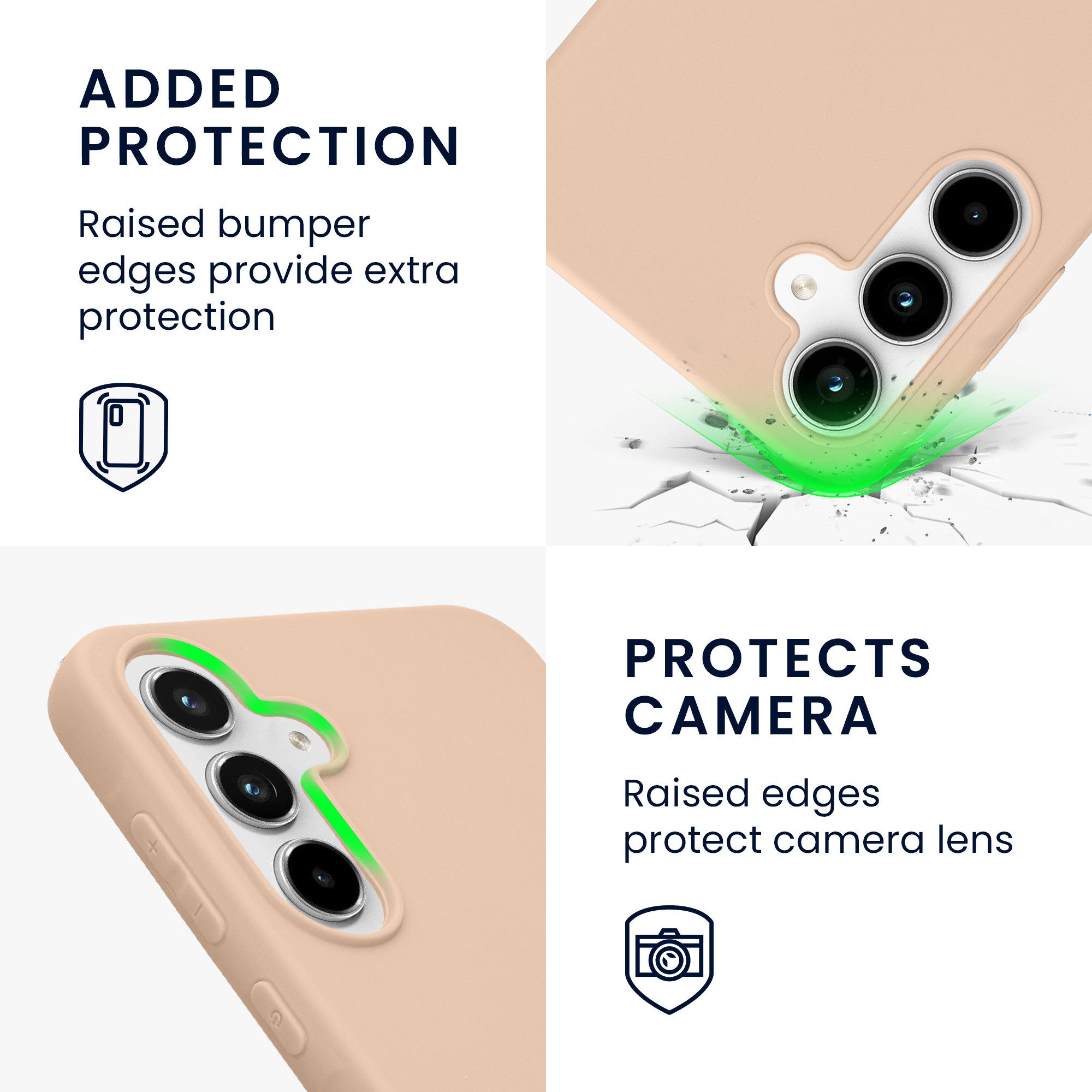 kwmobile Handyhülle Hülle für Samsung Galaxy A35, Hülle Silikon - Soft Handyhülle - Handy Case Cover