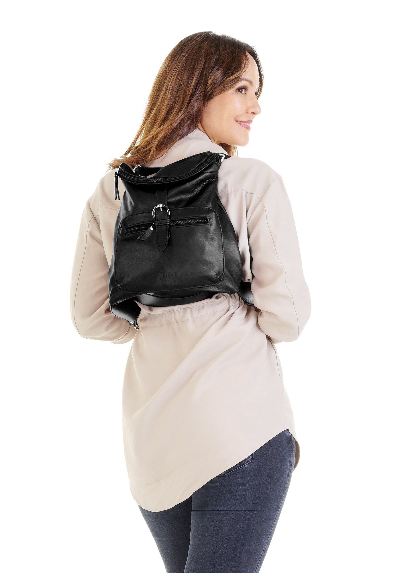 forty° Cityrucksack, echt Leder, Made in Italy günstig online kaufen