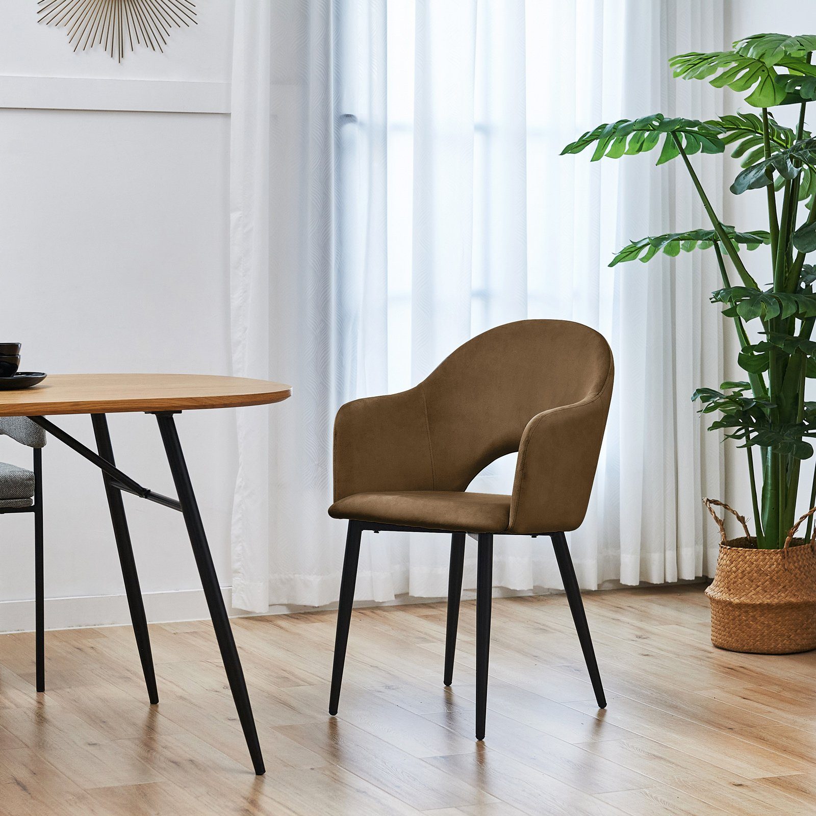 SVITA Esszimmerstuhl HAILEY (2er-Set), Küchenstühle, mit Armlehnen, Metallb günstig online kaufen