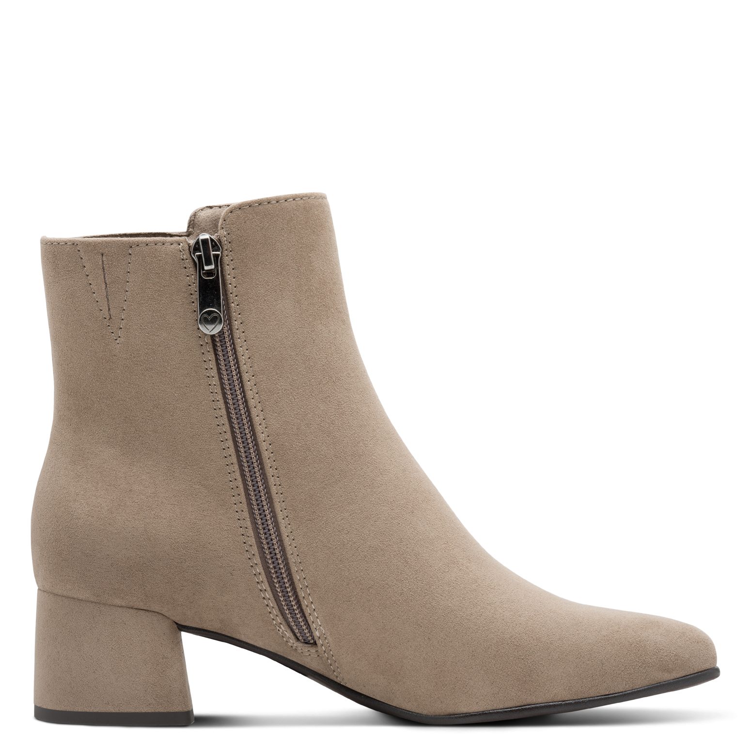 MARCO TOZZI Stiefelette, Blockabsatz, Businessschuh, Ankleboots mit Ziernähen