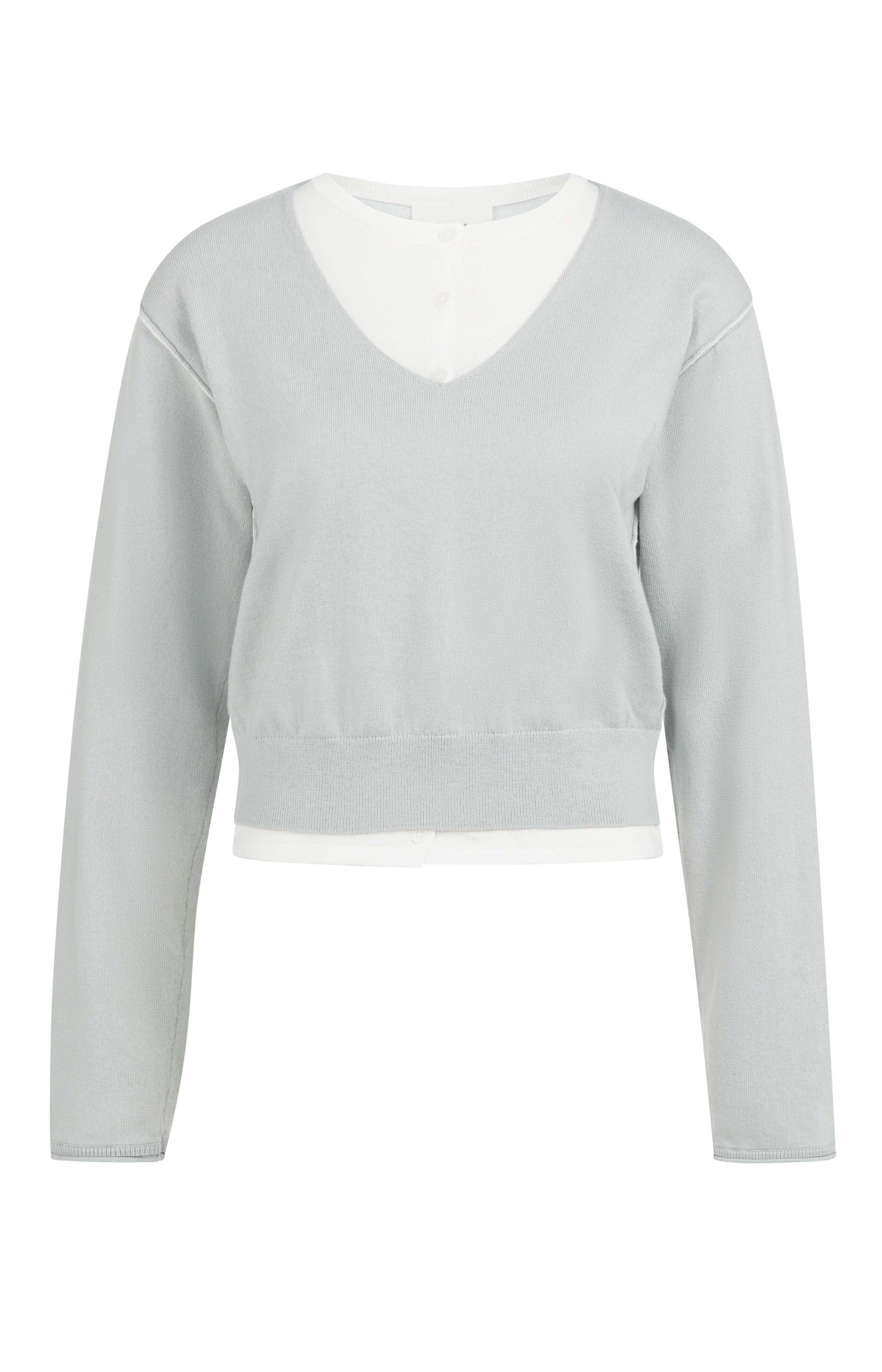 YAYA Sweatjacke Pullover mit Lagenlook