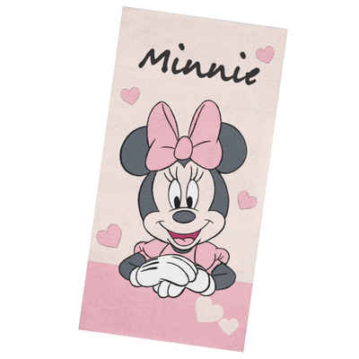 MTOnlinehandel Badetuch Minnie Mouse 70x140 cm, 100 %, Baumwolle (1-St), Strandtuch Disney's Minnie Maus