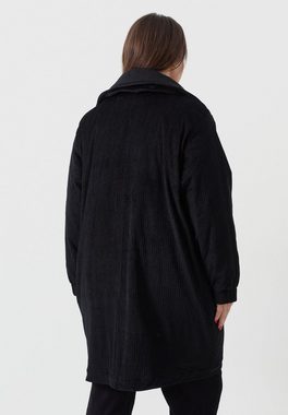 Kekoo Kurzmantel Mantel aus grobem Stretch-Cord mit hochwertigem Innenfutter 'Noirette'