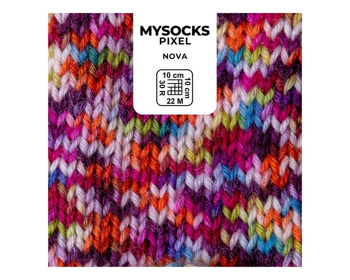 Thumbnail - myboshi Sockenwolle myboshi mysocks Pixel, 75% Schurwolle, 25% Polyamid Häkelwolle
