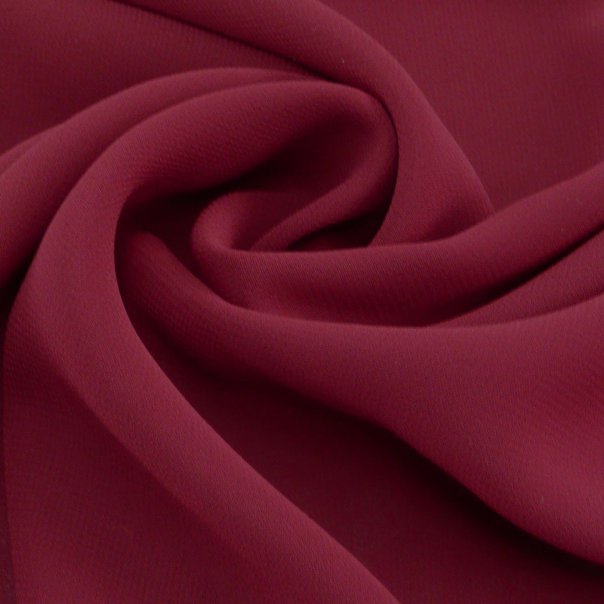 SCHÖNER LEBEN. Stoff Chiffon Meterware dunkelrot