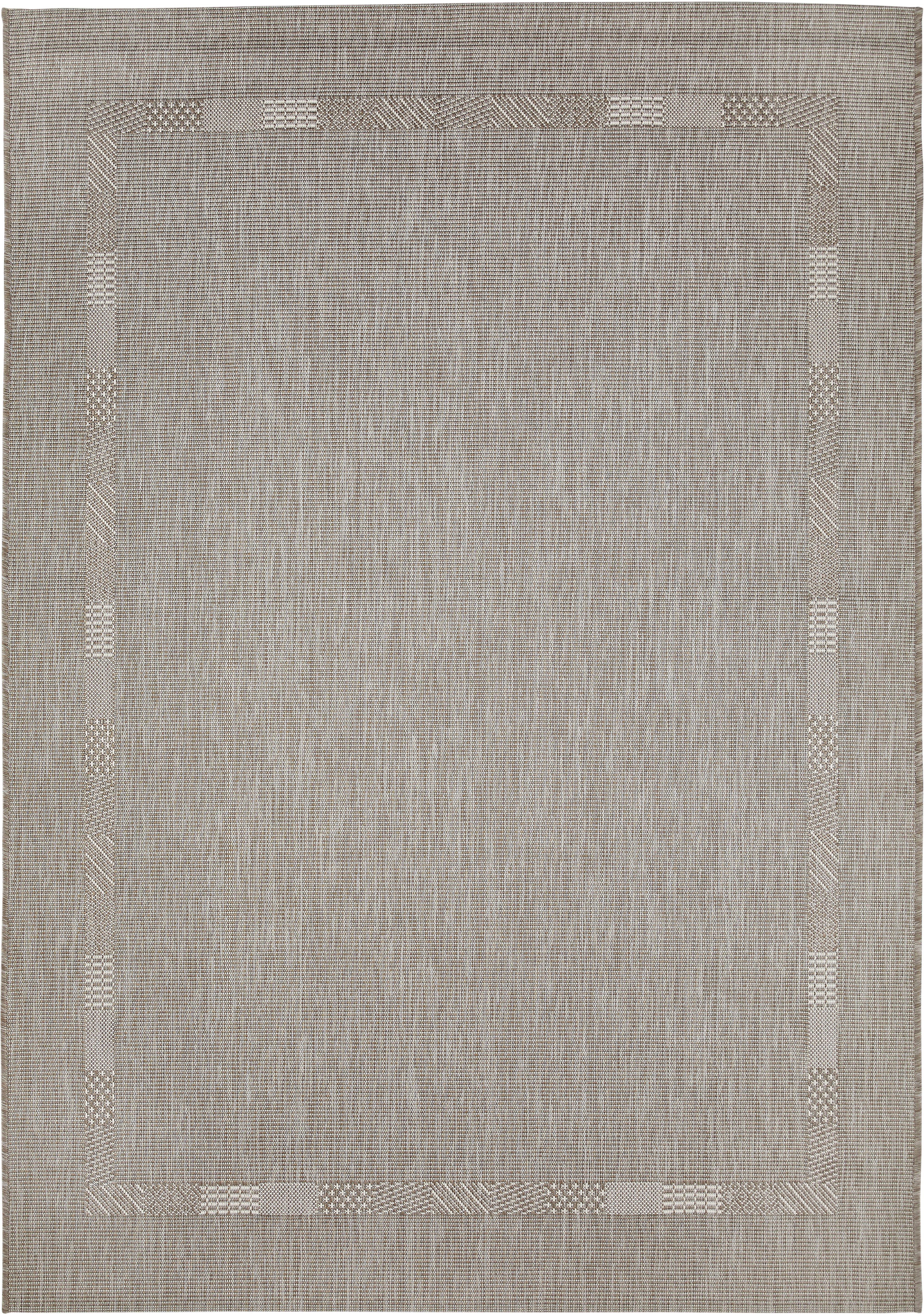 Teppich Montana, Flachgewebe, Farben, Höhe: Uni geeignet Bordüre, Andiamo, und rechteckig, Outdoor In- taupe 6 mit mm