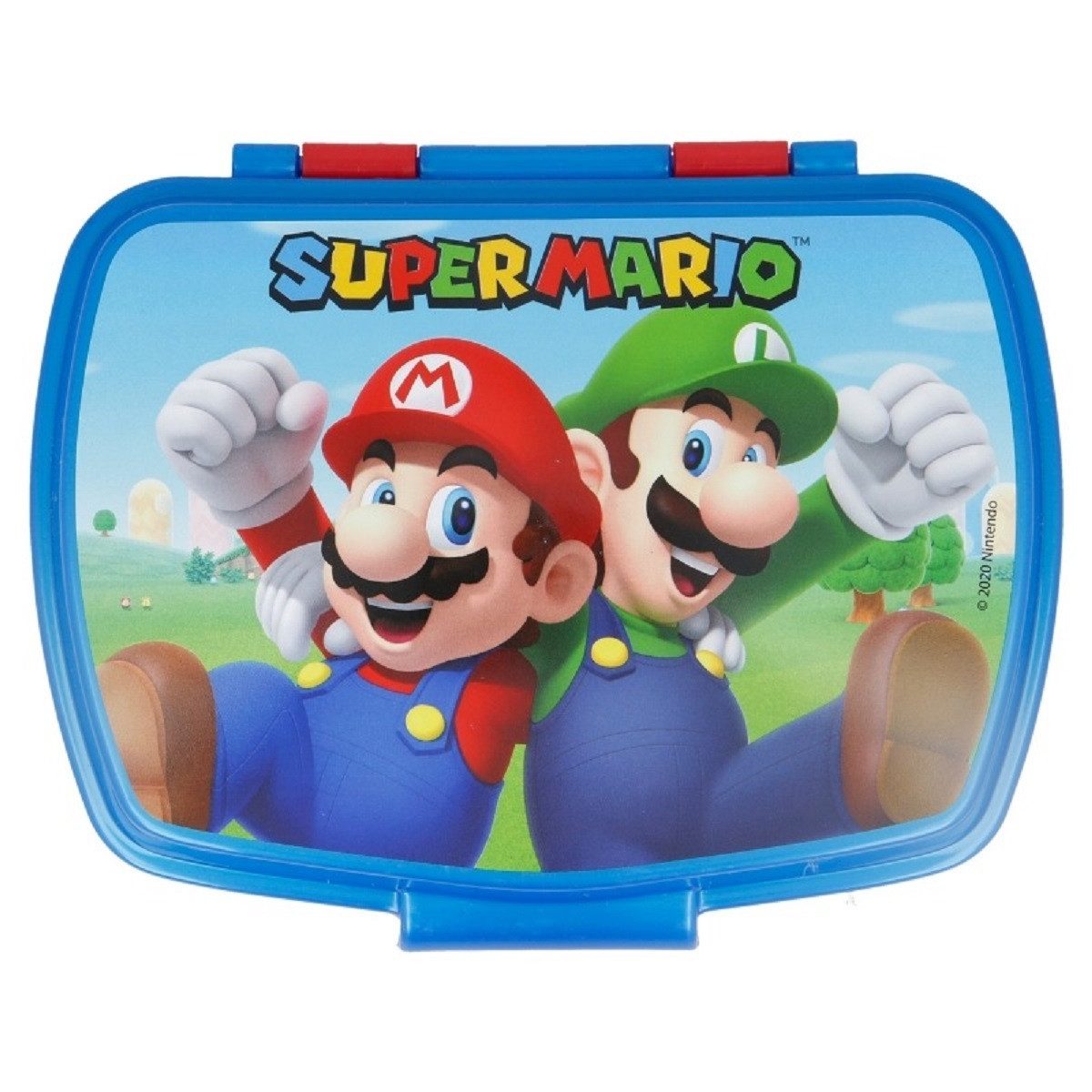 Stor Lunchbox Super Mario Kinder Brotdose – Lunchbox Pausenbox Schulbrotbox, (1x Dose), Brotzeitdose