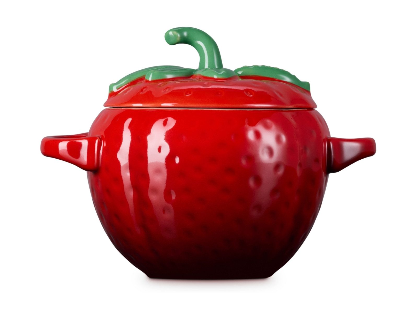 LE CREUSET Auflaufform Mini-Cocotte Erdbeere rund kirschrot, Steinzeug