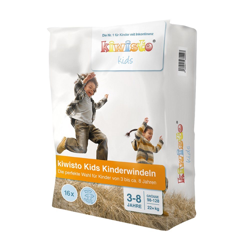 kiwisto kids Windeln Kinderwindeln 3-8 Jahre - 22+ kg (16-St)