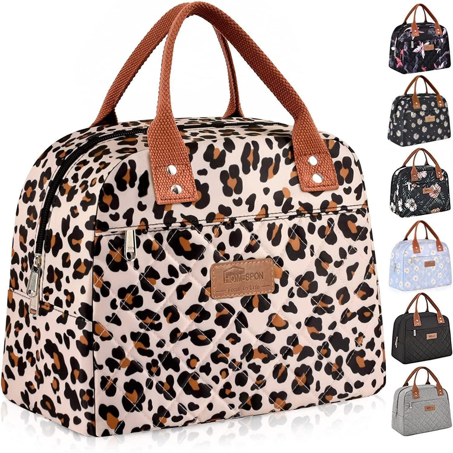 Kühltasche Lunchbag isoliert Kühltasche Lunchbox Damen Herren Leopard