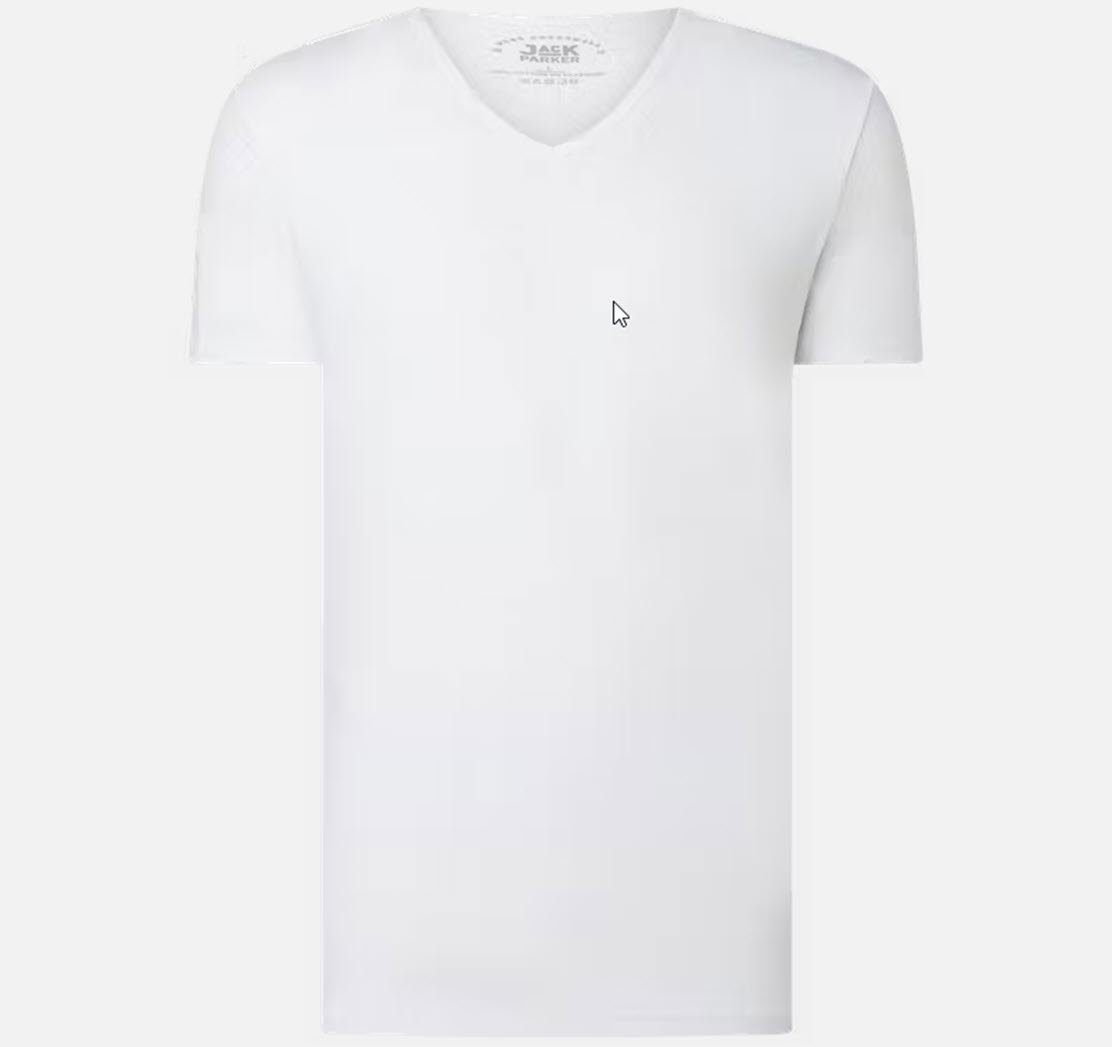 schwarz Stück T-Shirt XL rundhals weiss T-Shirt Basic 2 Herren oder Spectrum