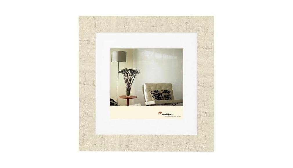 Walther Bilderrahmen Holzrahmen HO440W Home 40x40cm cremeweiss