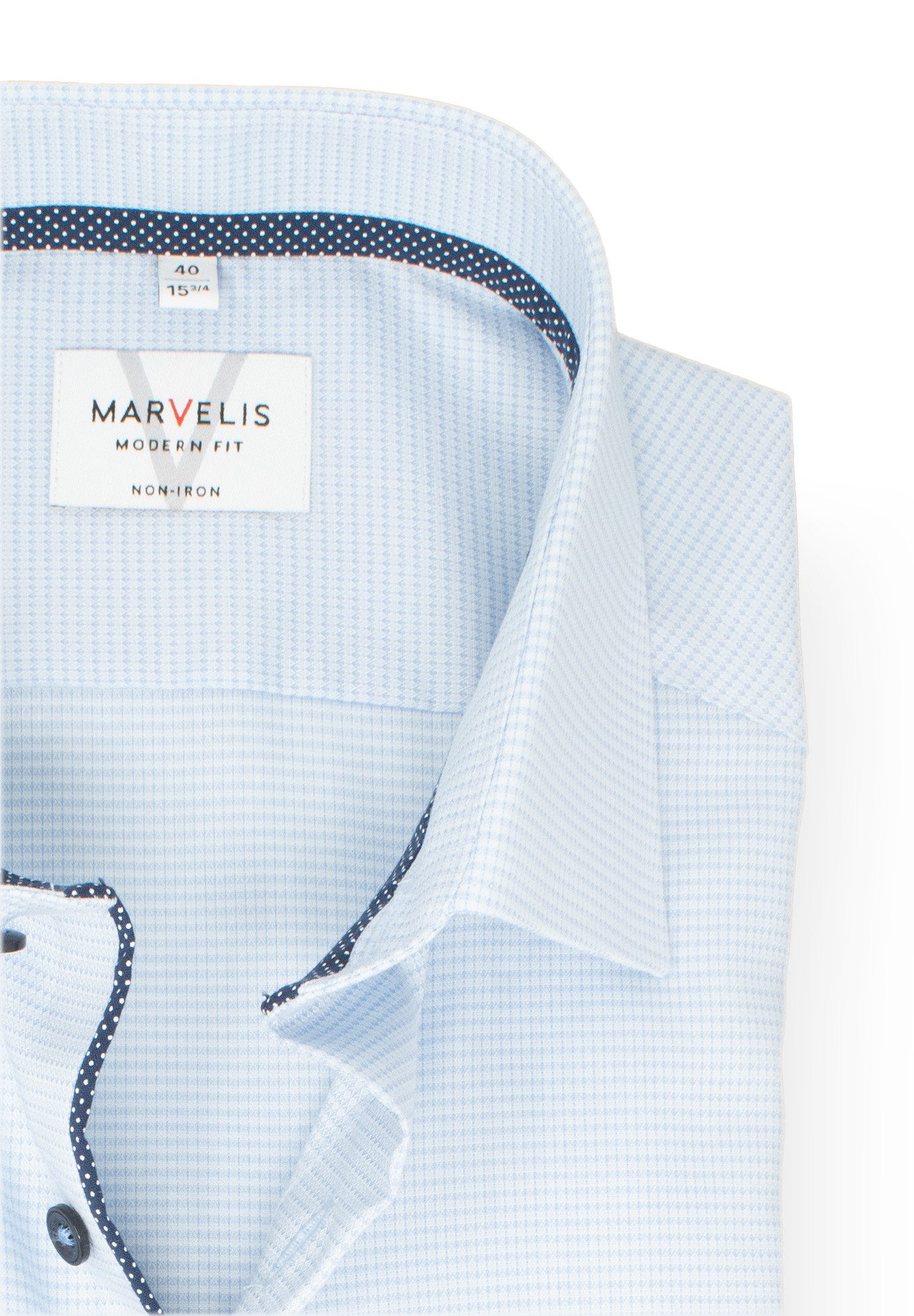 MARVELIS Businesshemd Modern Fit normale, leicht taillierte Schnittführung günstig online kaufen