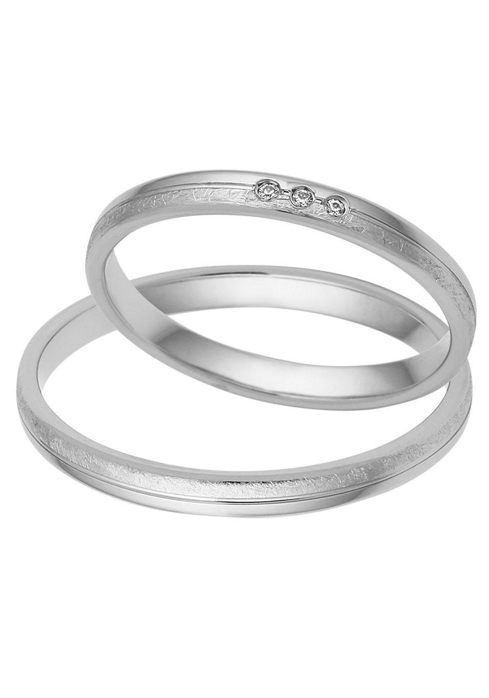 Firetti Trauring Schmuck Geschenk Gold 375 Hochzeit Ehering "LIEBE", Made in Germany, wahlweise mit oder ohne Brillanten