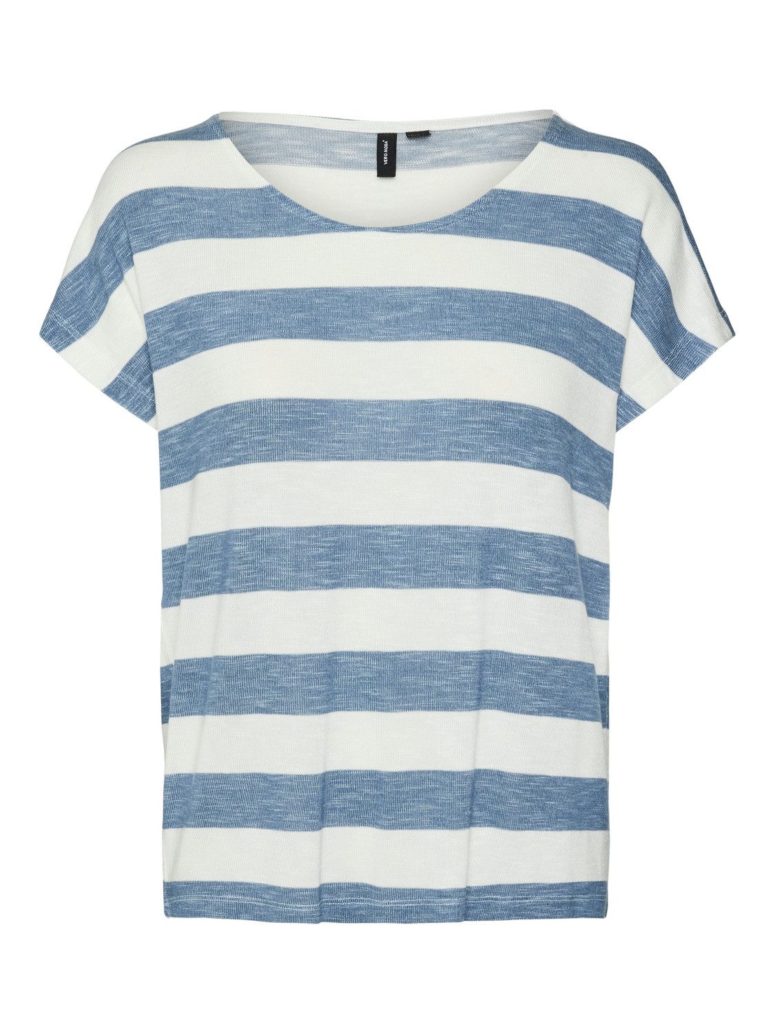 China Blue Stripes:SNOW WHITE