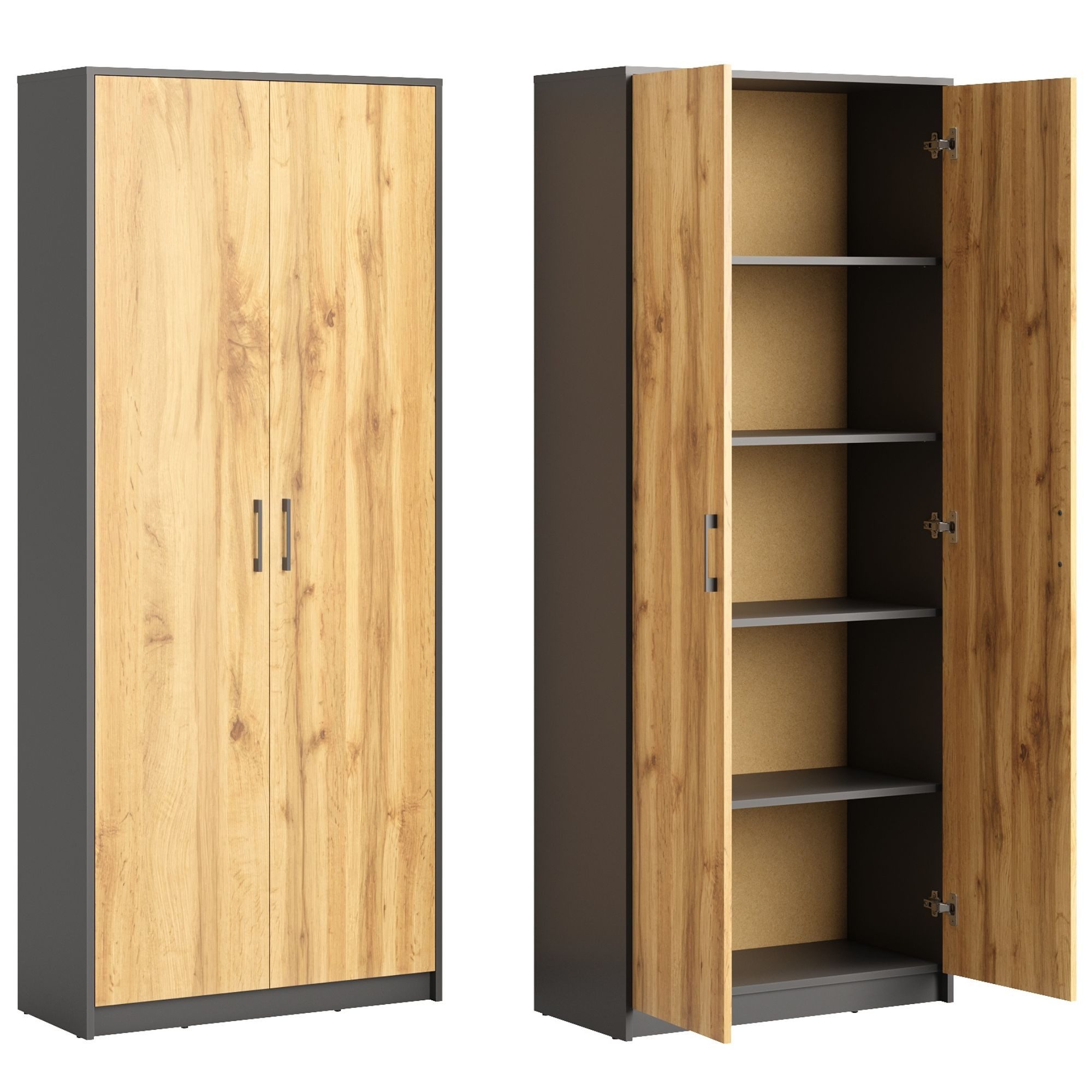 Home Collective Mehrzweckschrank Schrank Aktenschrank Hochschrank günstig online kaufen