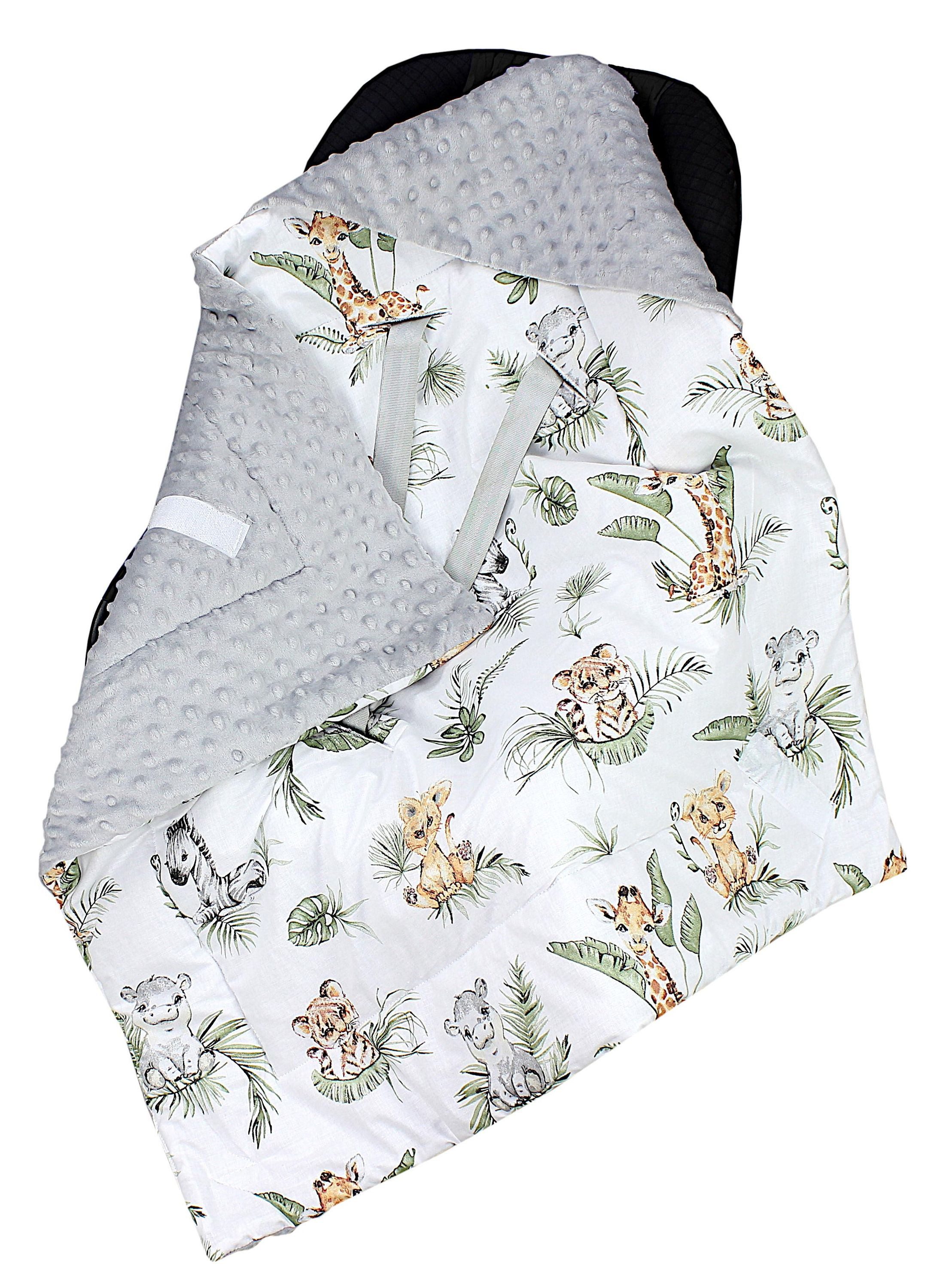 Einschlagdecke Baby Winter Einschlagdecke für Babyschale Wattiert Minky, Tu günstig online kaufen