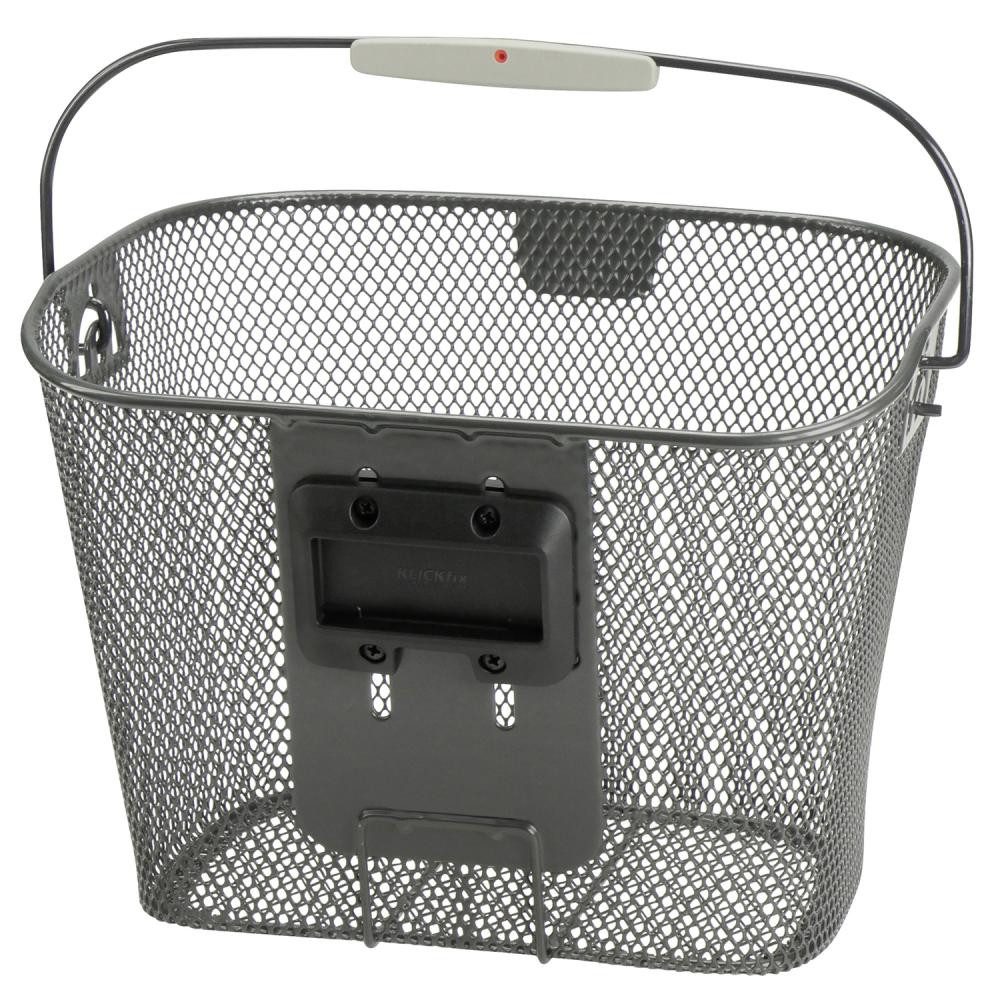 KlickFix Fahrradkorb KLICKfix Lenkerkorb anthrazit ohne Adapter 25x35x26 cm