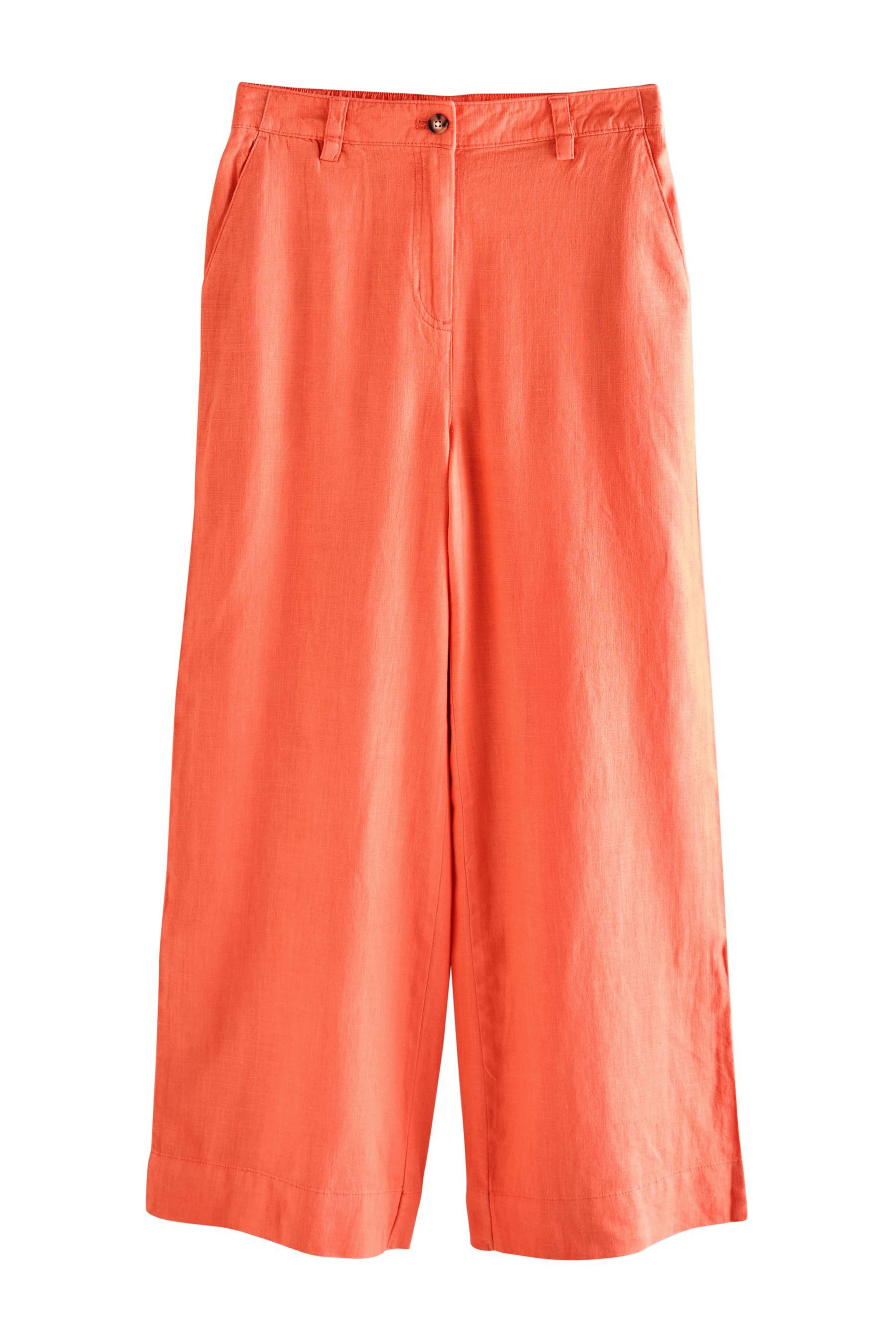 Next Palazzohose Elegante Hose mit weitem Bein, Kurzgröße (1-tlg)