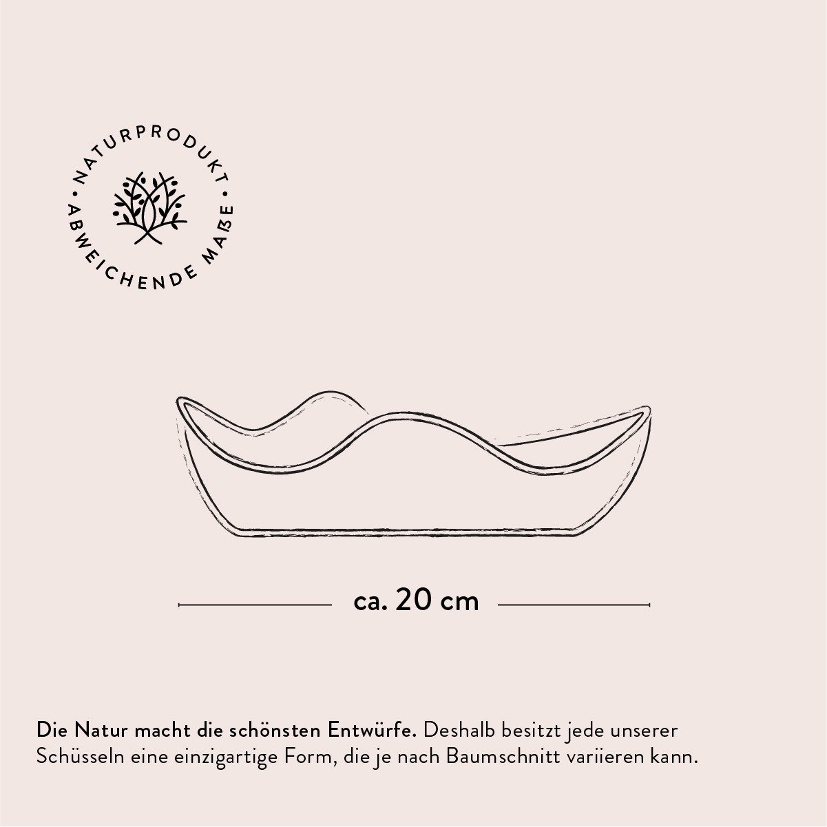 dasOlivenholzbrett Brotschale Baguetteschale aus Olivenholz, mit Naturrand – Bild 4 von 5