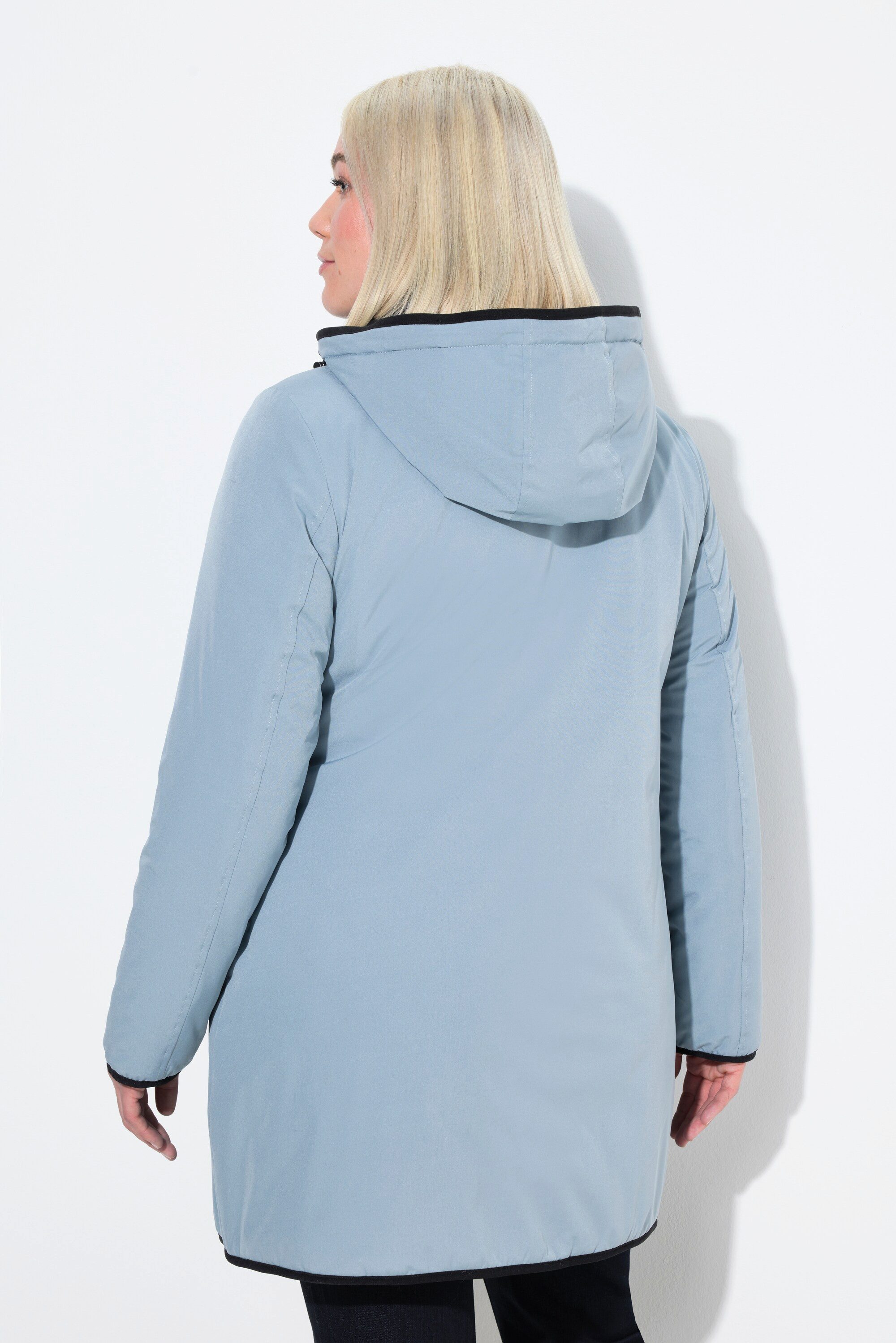 Ulla Popken Funktionsjacke HYPRAR Wende-Steppjacke 2-Wege Zipper