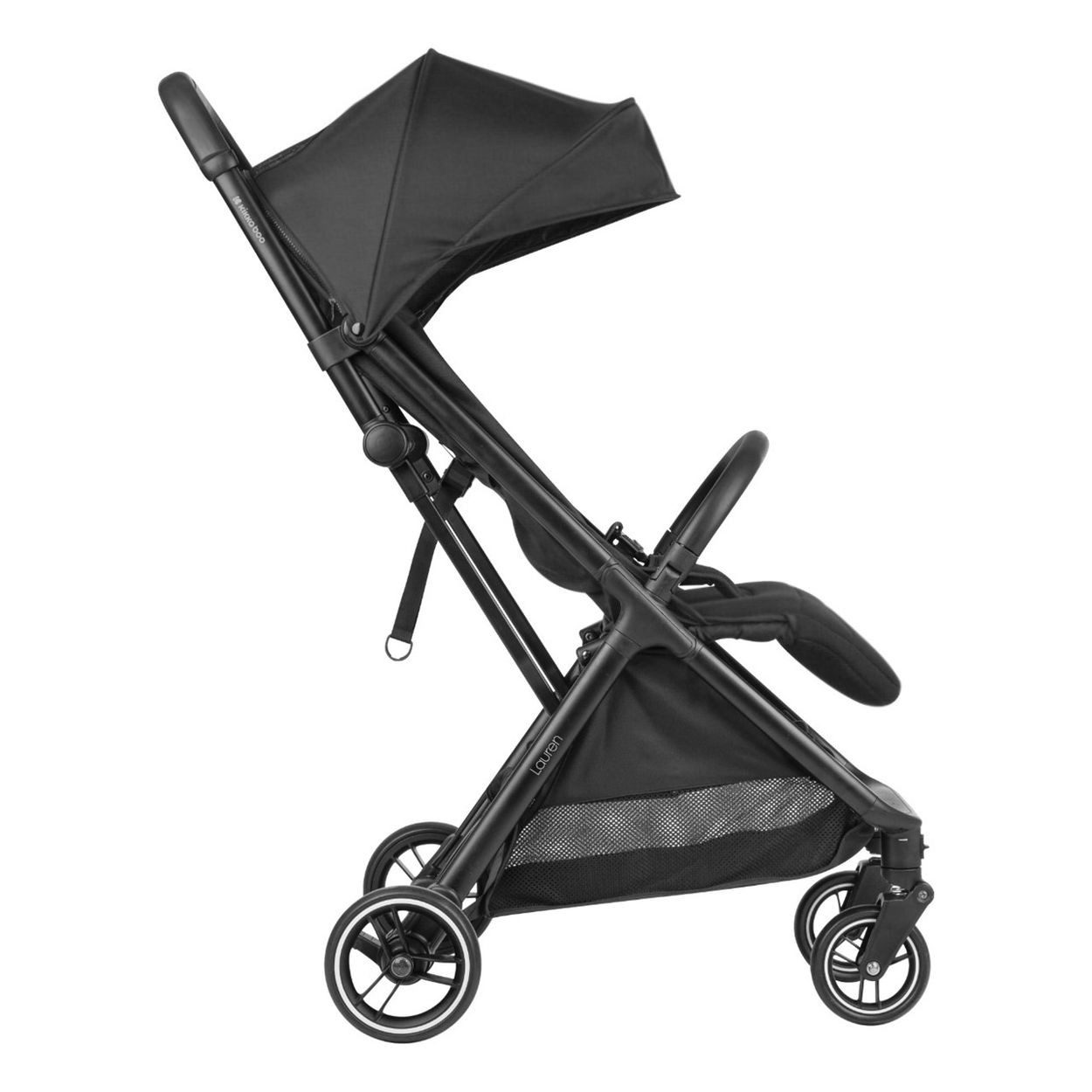 Kikkaboo Kinder-Buggy Kinderwagen Buggy Lauren, verstellbar faltbar Aluminiumrahmen bis 22 kg
