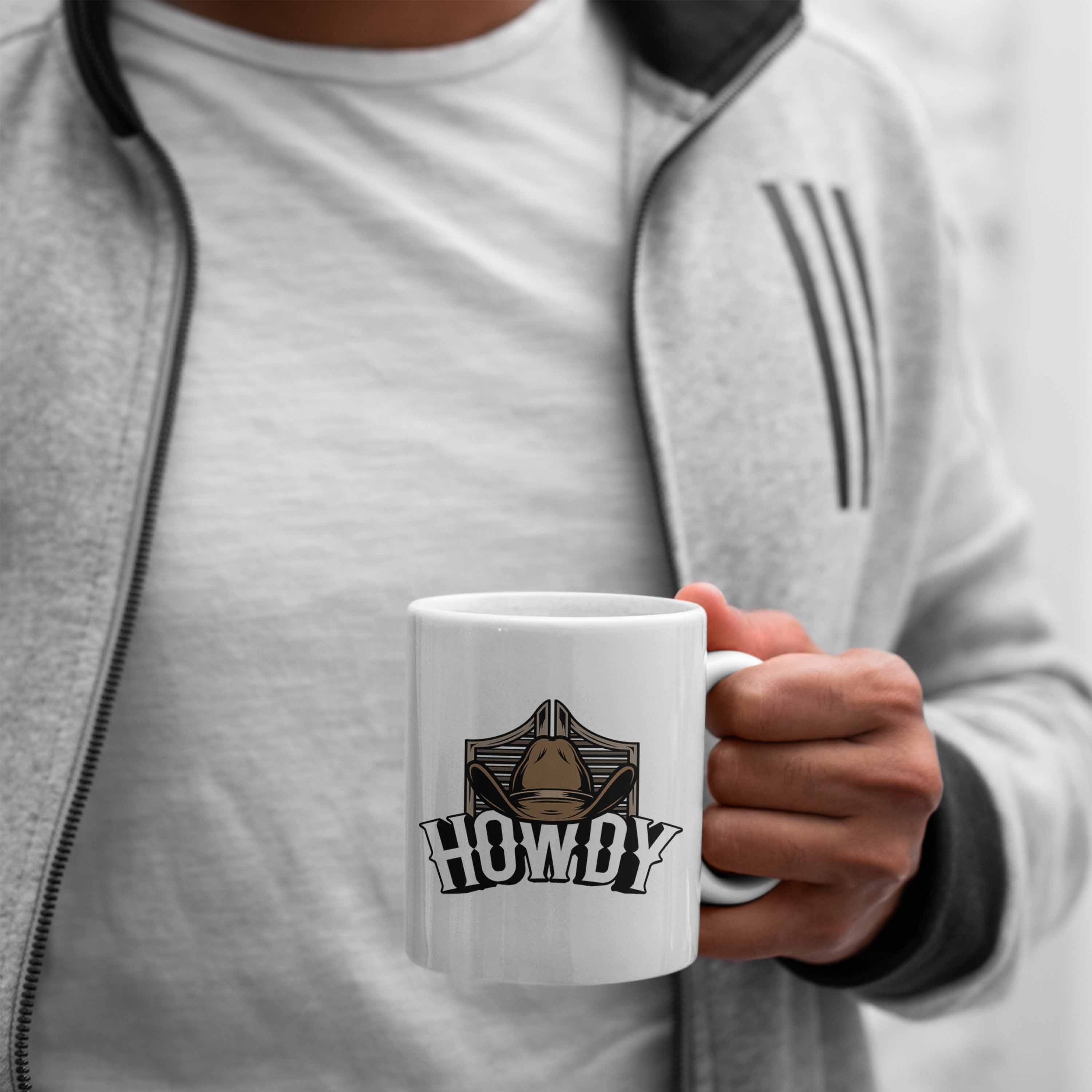 Lustige Tasse Tasse Fans für Howdy Weiss Cowboy Trendation Dance Line Geschenkidee
