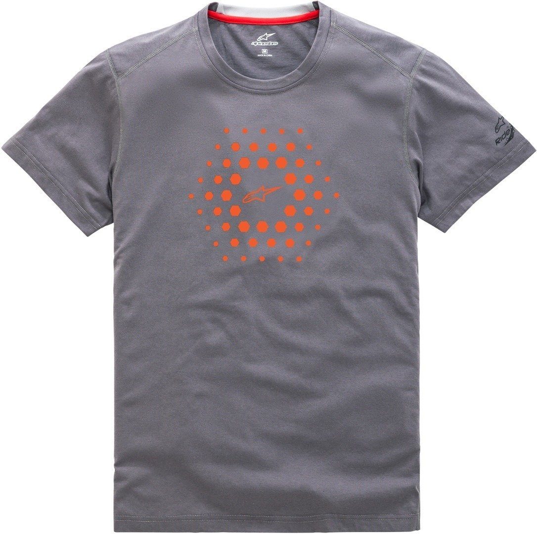 Top-Verkaufsförderung Alpinestars Kurzarmshirt Burst Ride Grey T-Shirt Dry