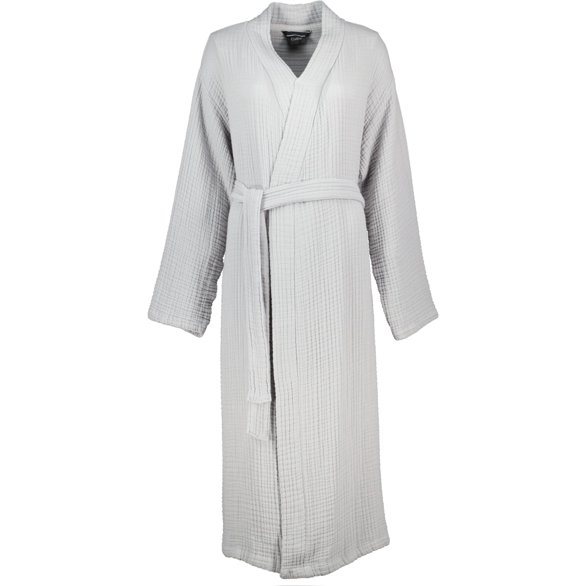 Cawö Home Damenbademantel Musselin 838 Kimono Musselin, Kimono, 100% Baumwolle, extraleicht