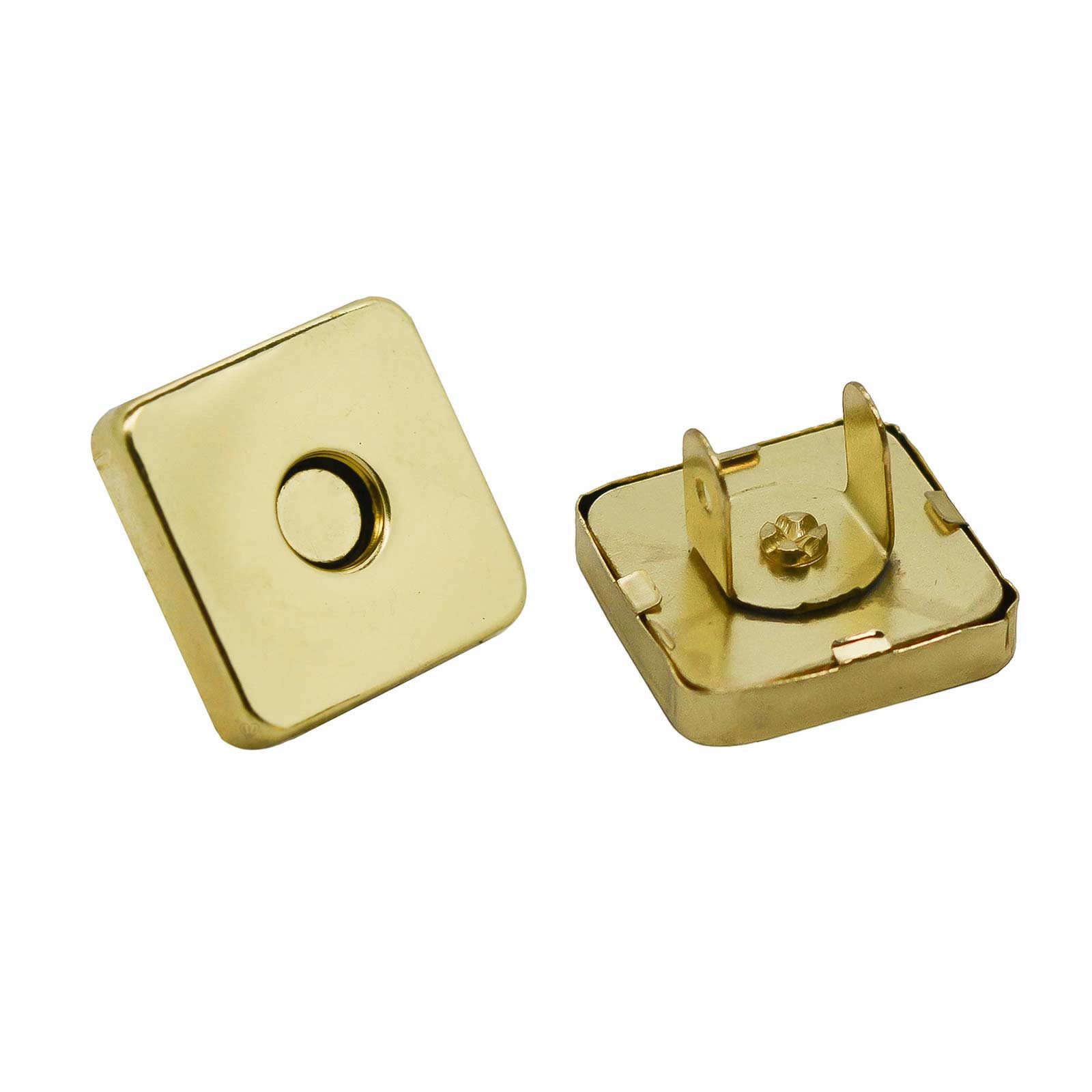 maDDma 5 Magnet-Verschlüsse 18x18mm Farbwahl - Taschen Schloss Verschluss Gurtstecker (5er Set)