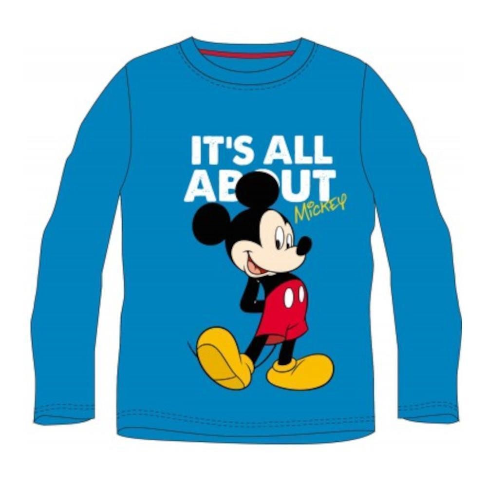 Disney T-Shirt Mickey Mouse "It's all about" Langärmeliges T-Shirt für Jungen, Rot