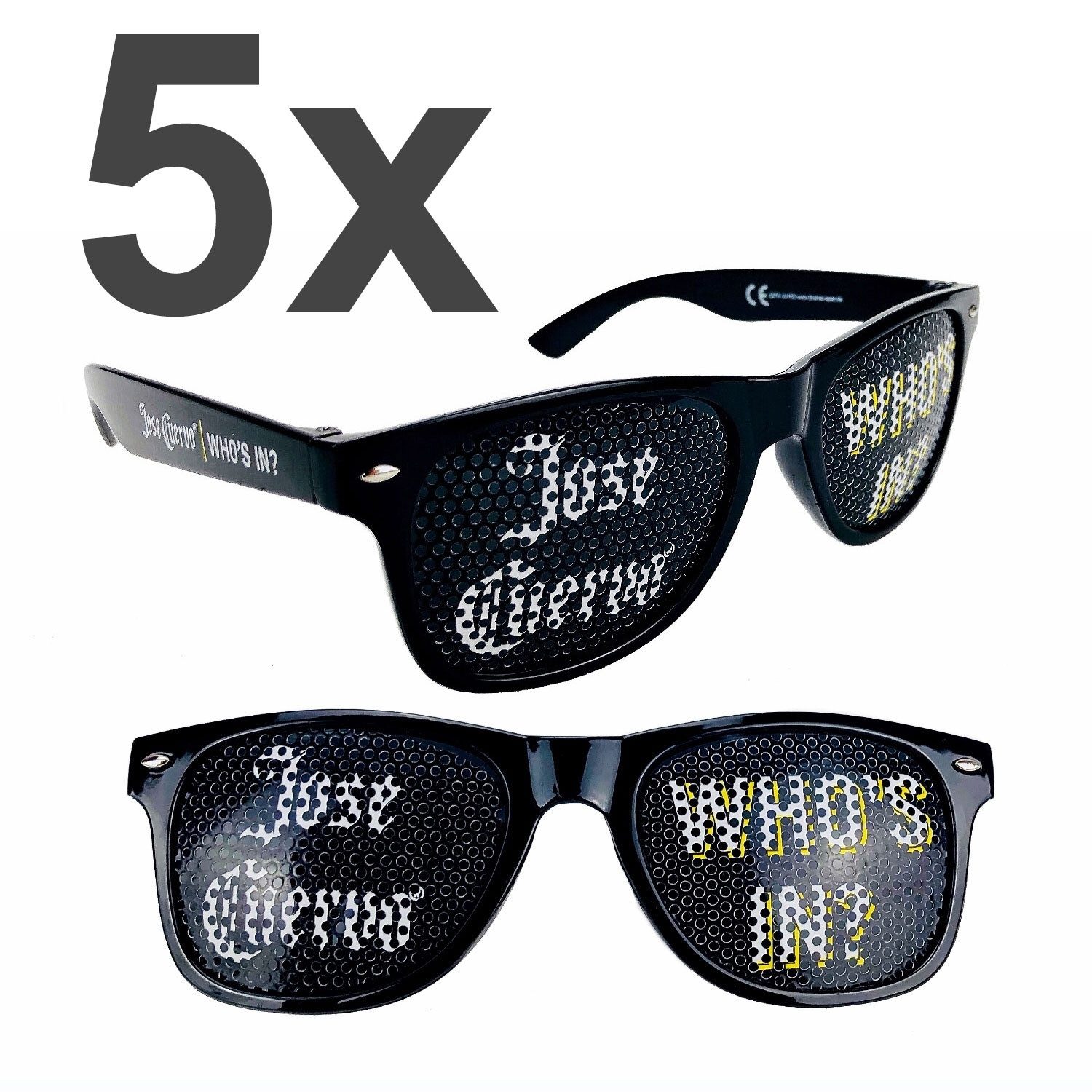 Art Sonnenbrille 5x Jose Cuervo who s In Sonnenbrille Partybrille Nerd Brille Stückco